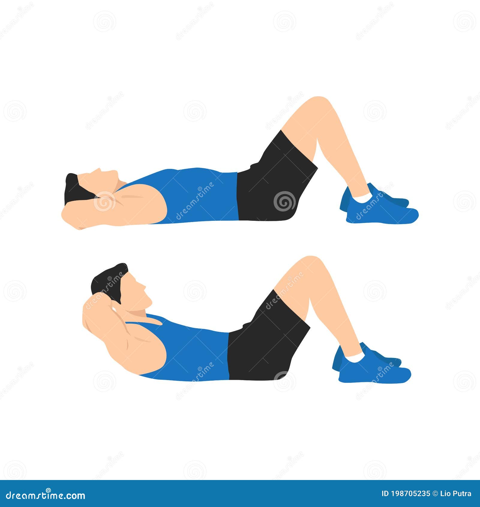 Abs exercises muscles icon stock vector. Illustration of pack