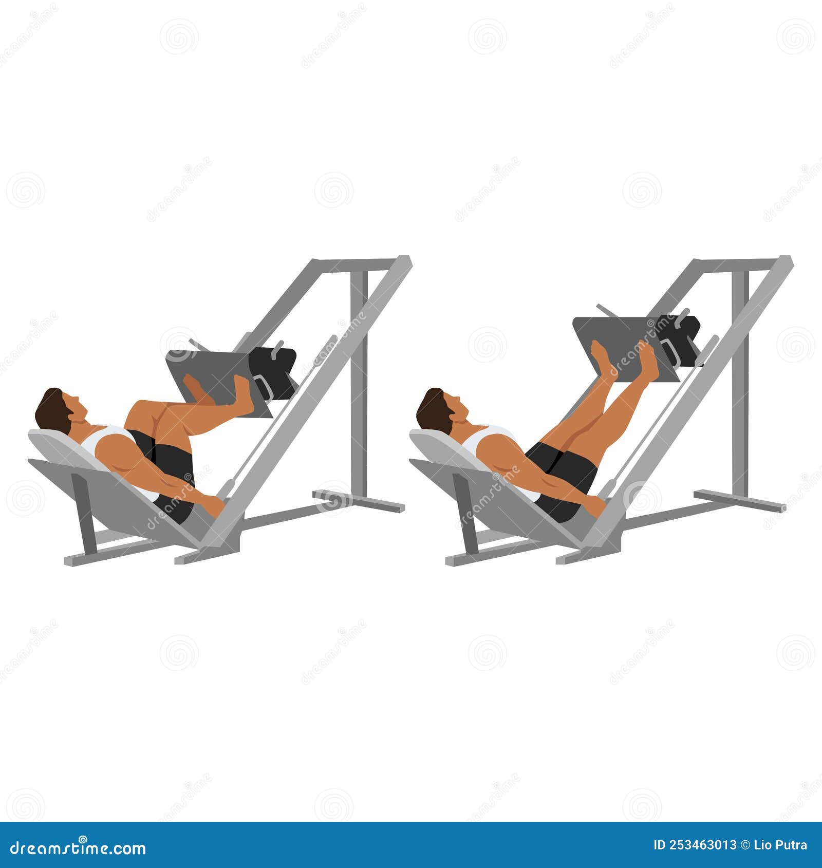 Leg Press Stock Illustrations – 876 Leg Press Stock Illustrations