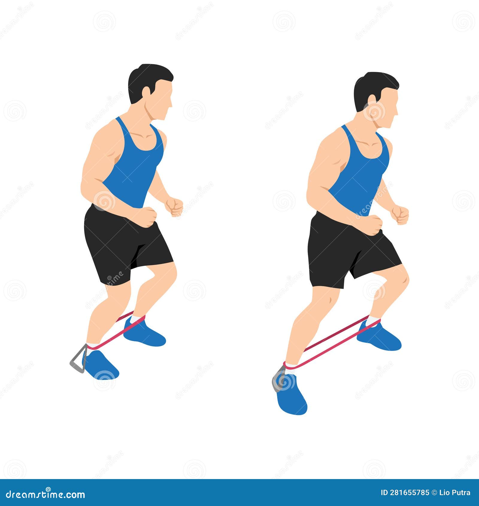 Band steps exercise sale