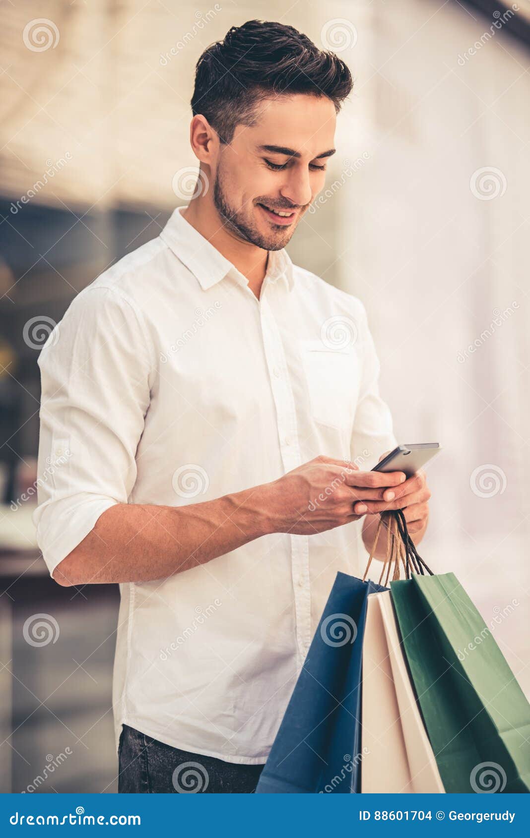 Man doing shopping stock photo. Image of choice, beauty 88601704