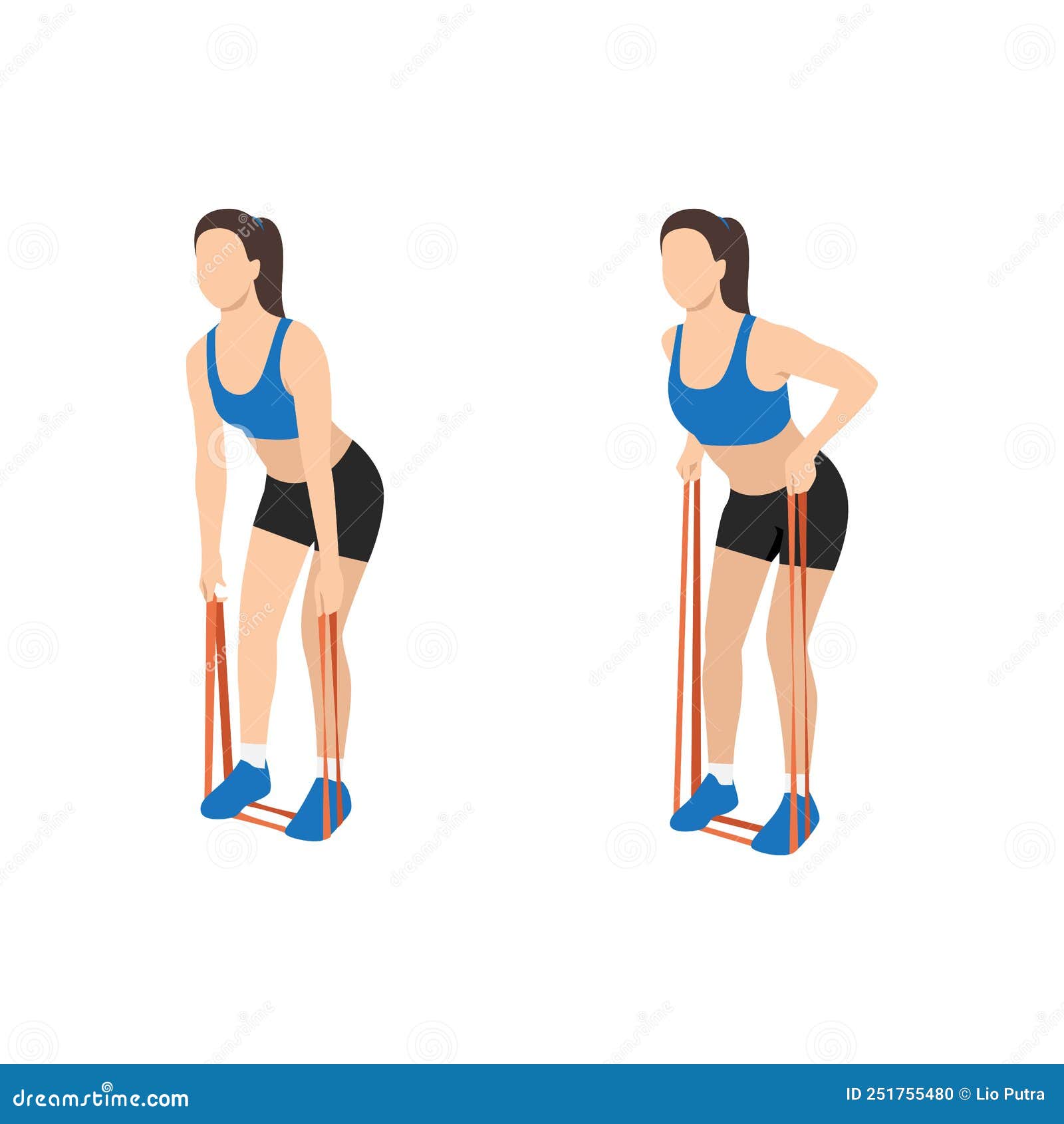 Upper back row resistance bands hotsell