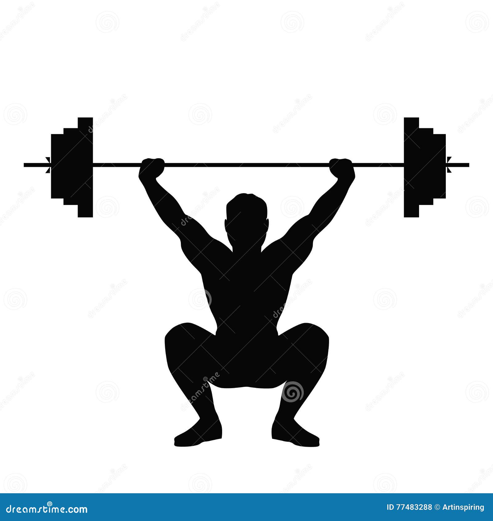 man doing weight lifting.