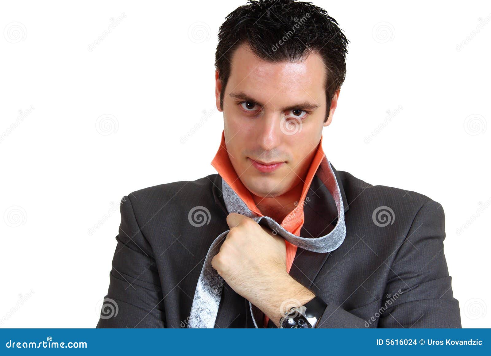 Man dressing up stock photo. Image of busy, gray, courage 5616024