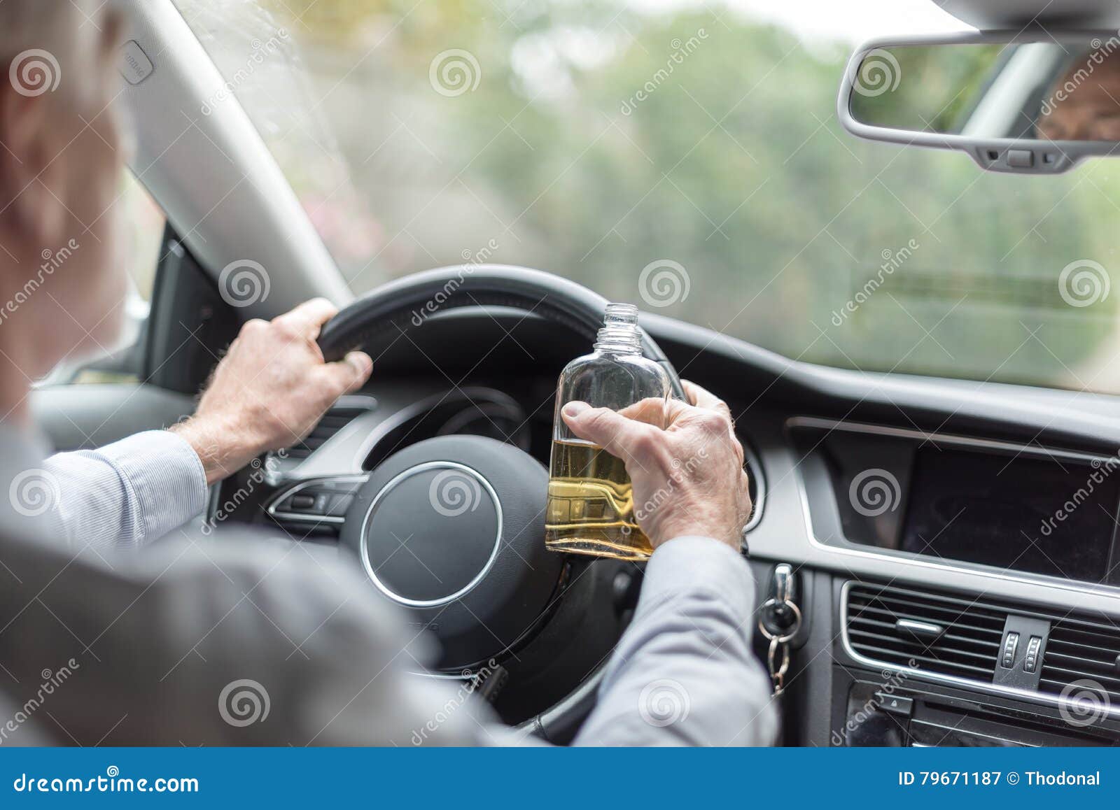 Man Drinking Alcohol and Driving Stock Image Image of transportation