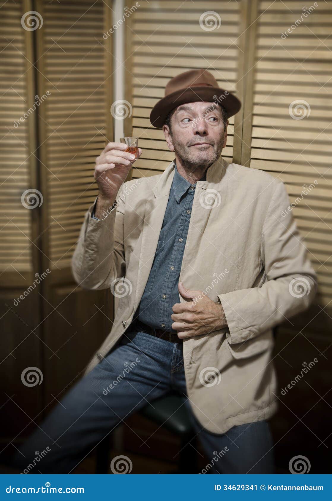 Man Drinking from Shot Glass_1 Stock Image Image of shot, fear 34629341