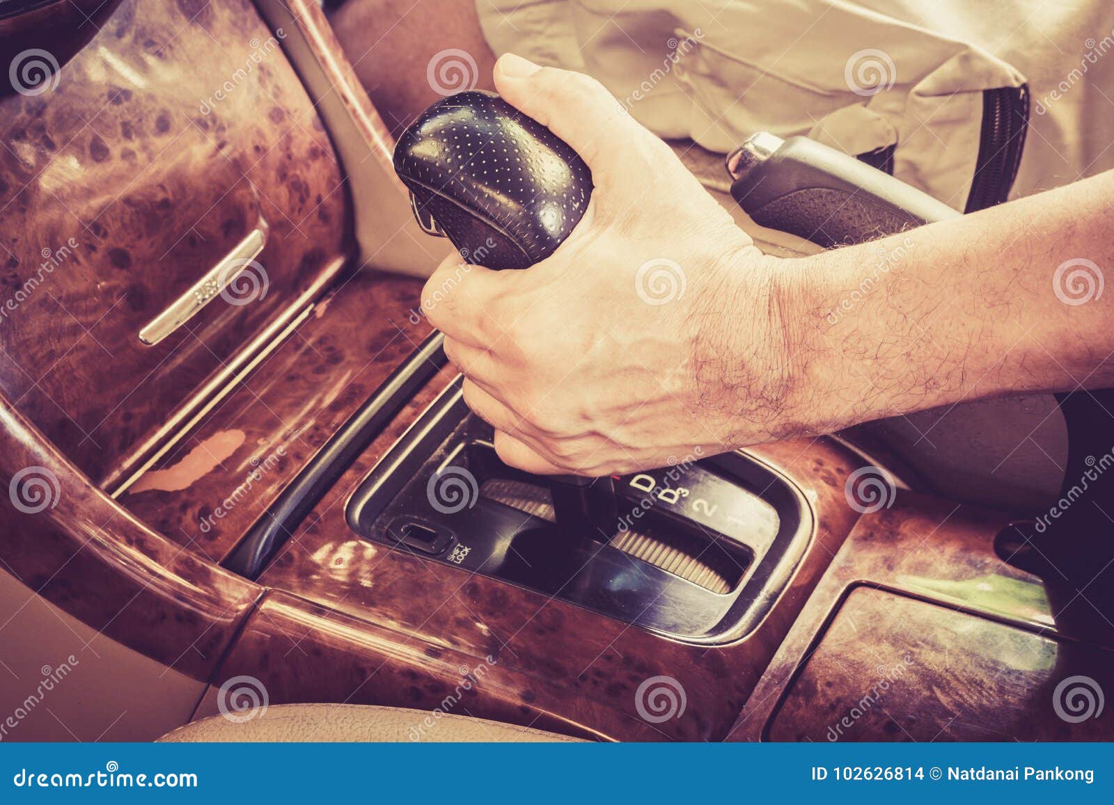 Man Driver Hand Shifting Gear Stick Stock Photo Image of drive, sale