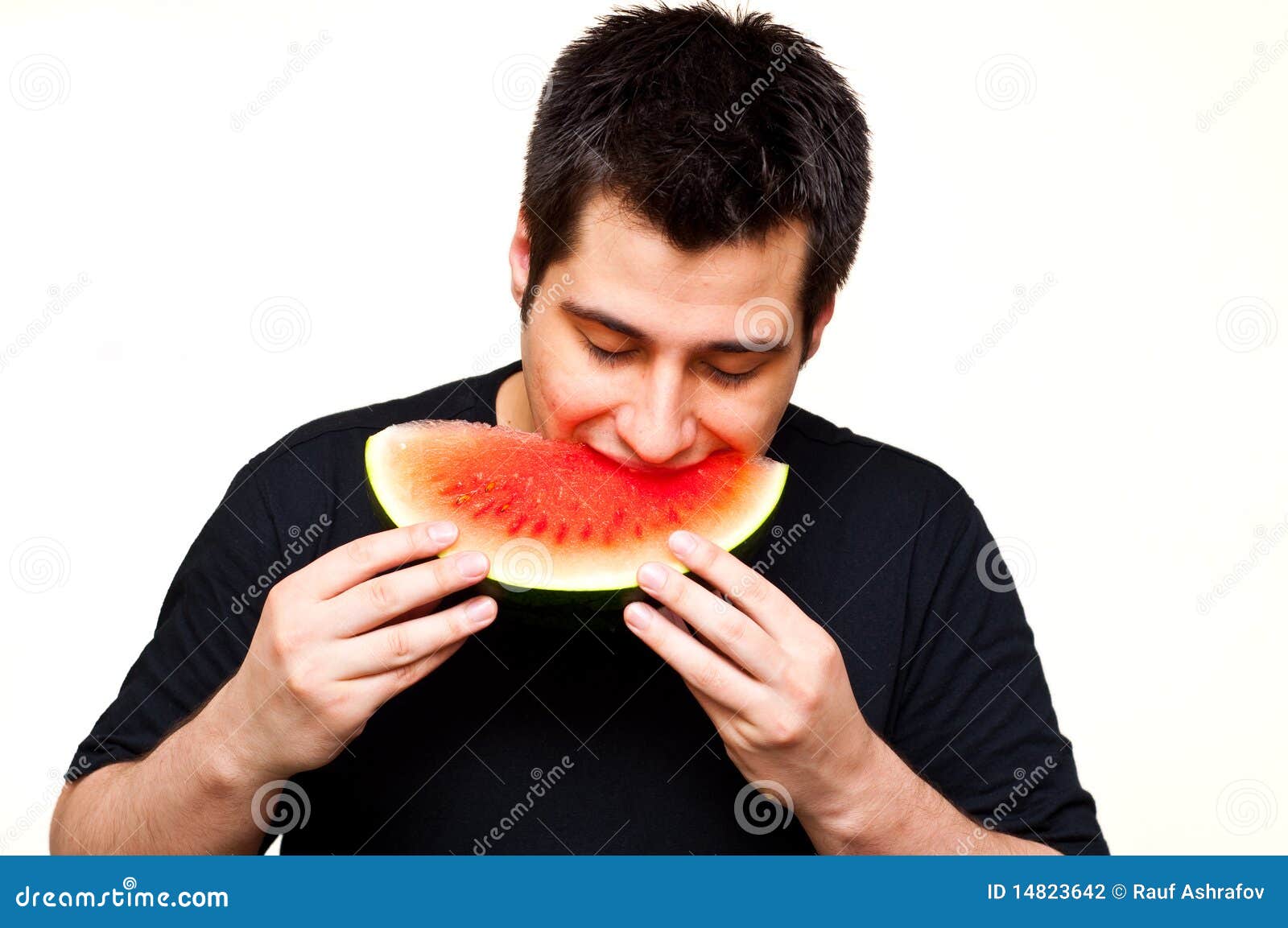 Melon Munching stock image. Image of eating, licking, amusing - 8013381