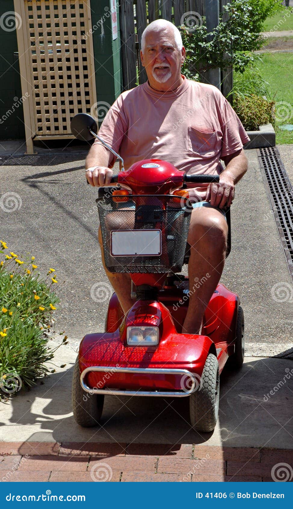 man on electric buggy #2