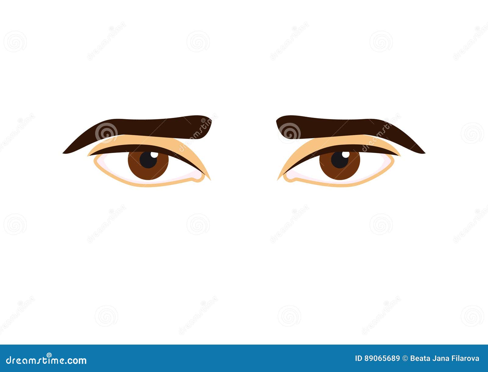 Man eyes vector stock vector. Illustration of male, adult - 89065689