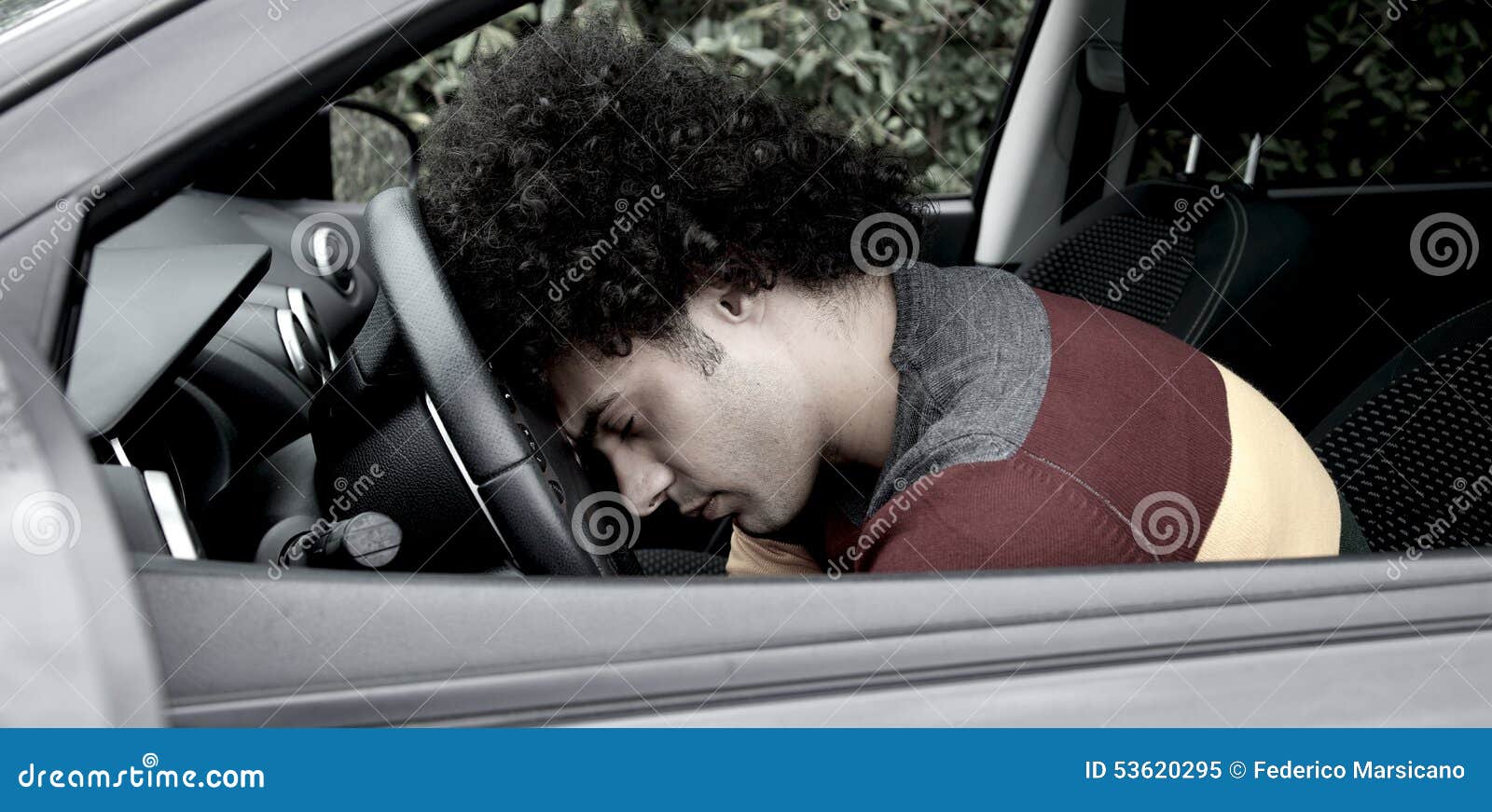 Young Man Died Car Accident Stock Photo 429720085