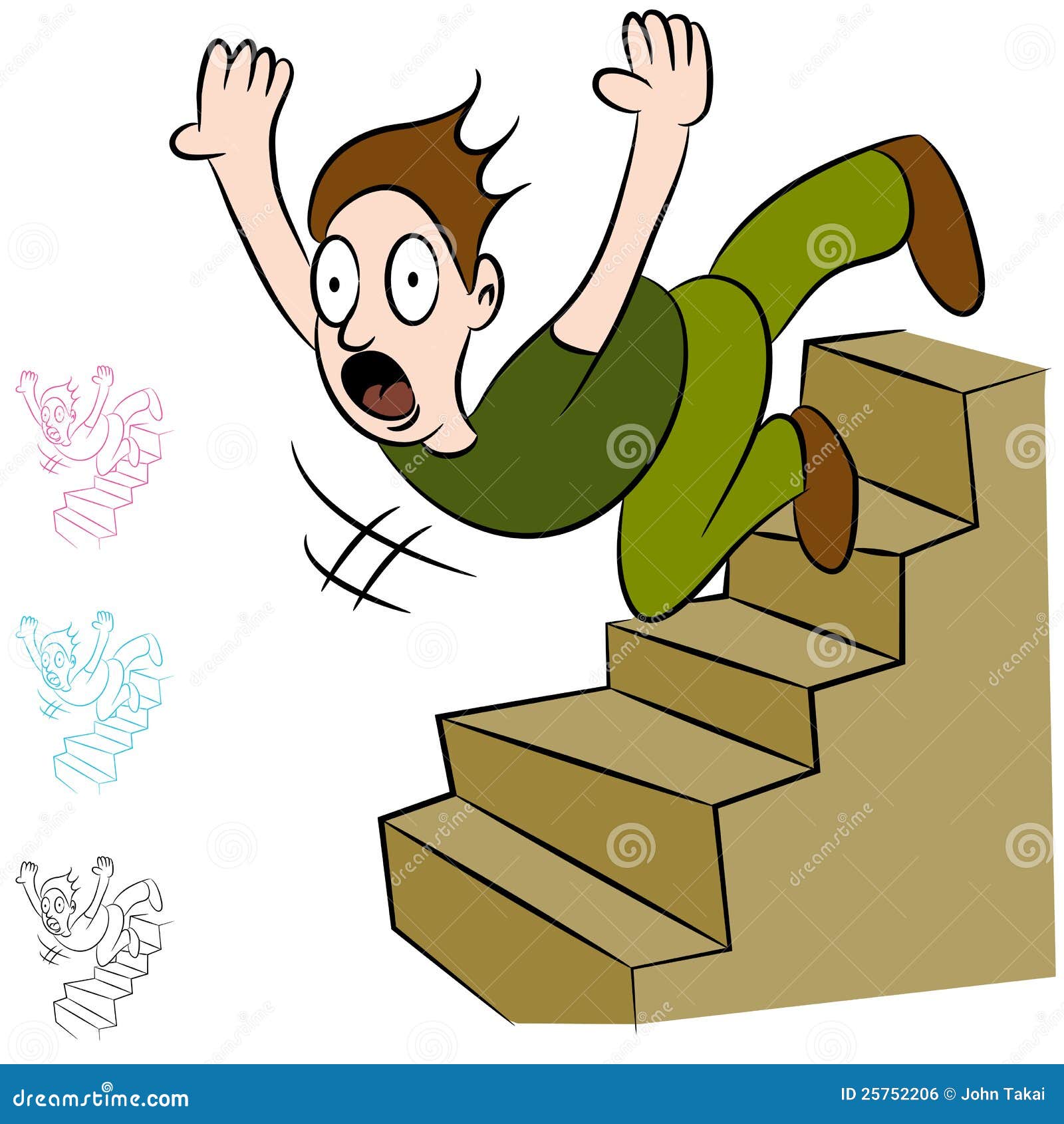 Down Falling Man Stairs Stock Illustrations – 223 Down Falling Man