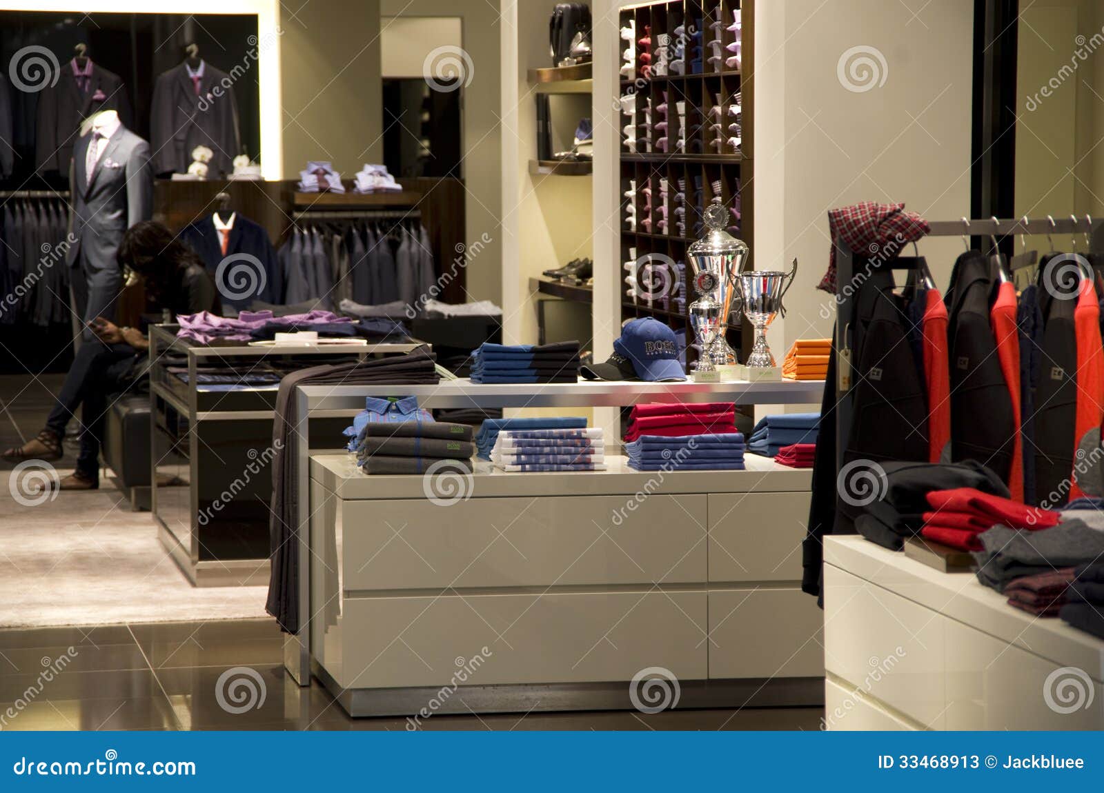 Man fashion clothing store editorial stock photo. Image of name - 33468913