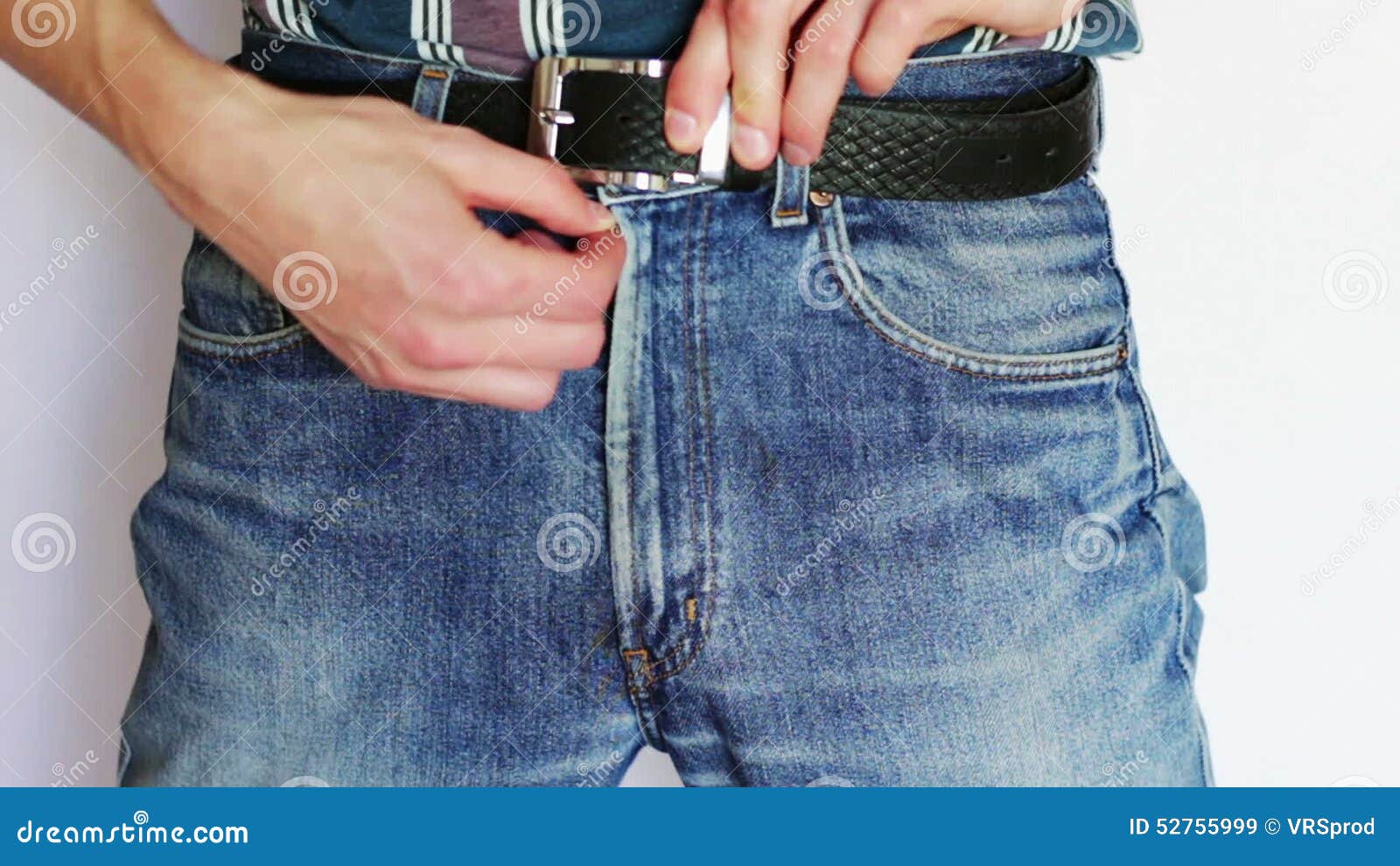 Closeup of zipper in gray jeans. Zipper with lock. A piece of denim Stock  Photo | Adobe Stock