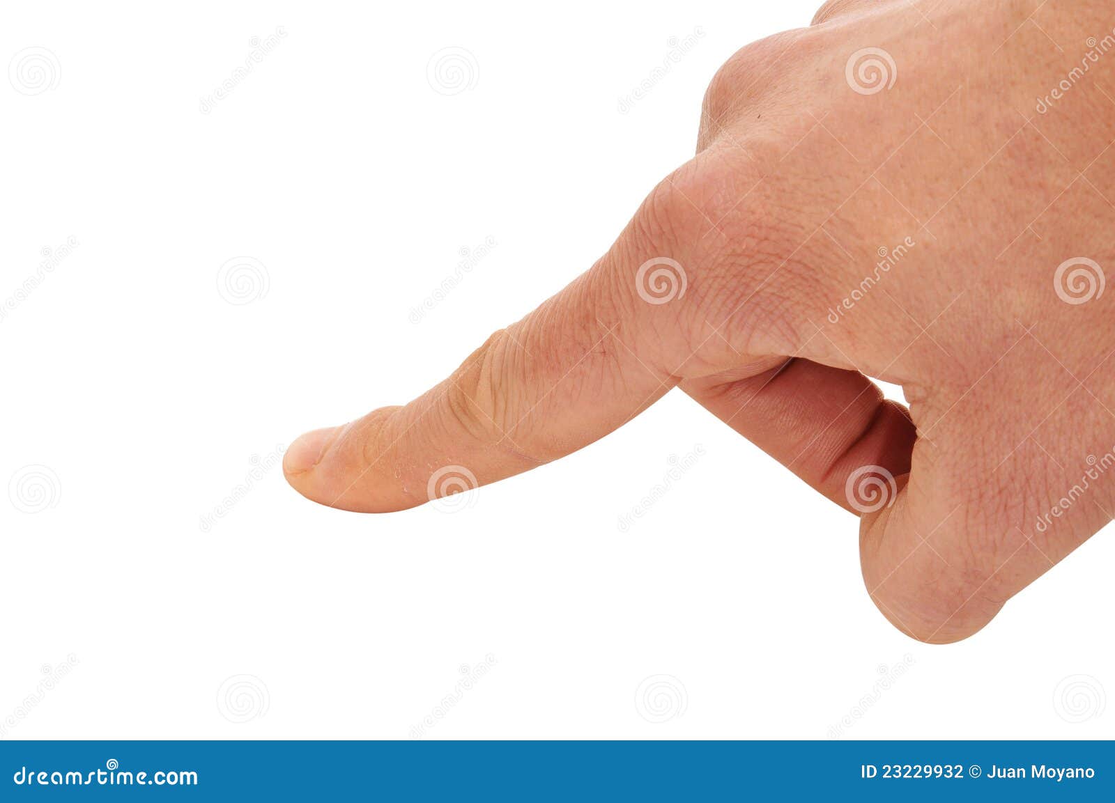 man finger pointing or clicking