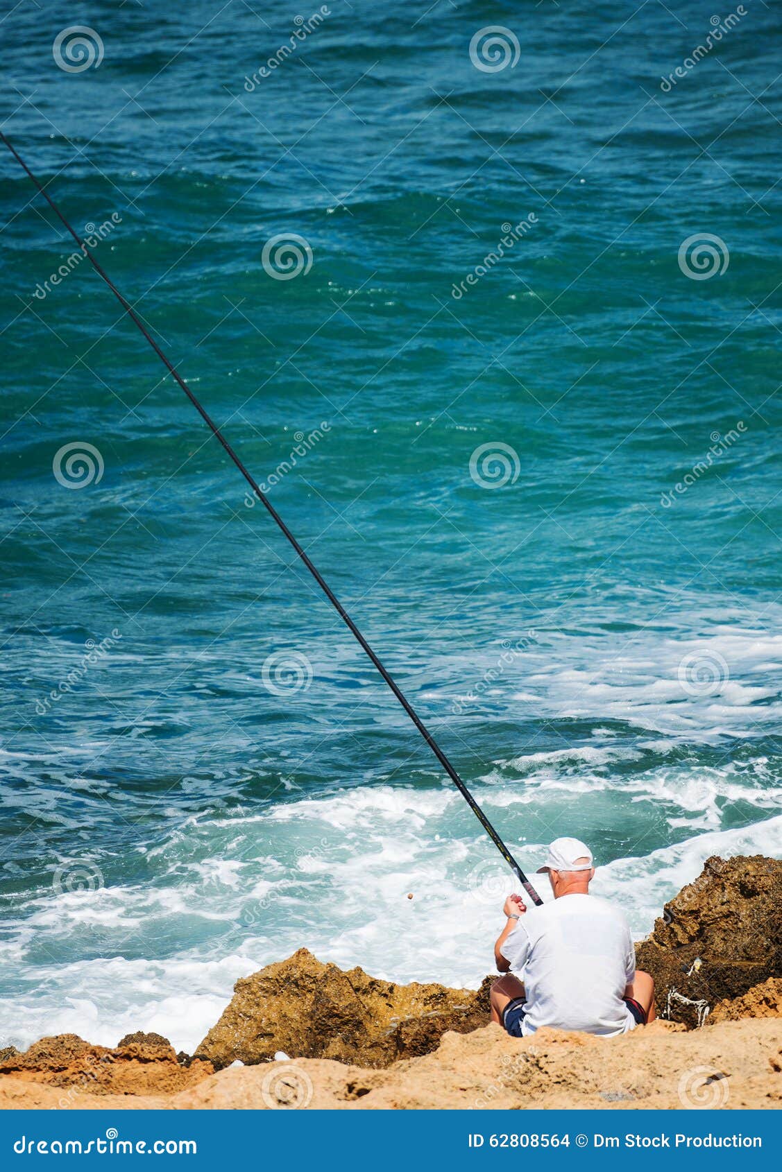Man fishing. editorial stock image. Image of landscape 62808564