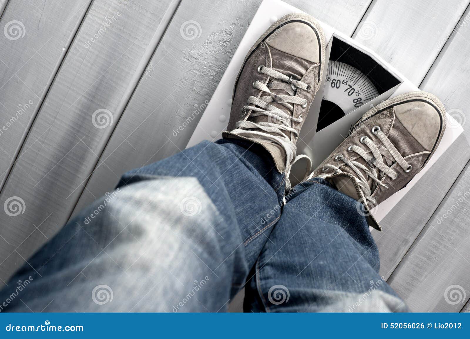 Man on floor scale stock photo. Image of balance, care - 52056026