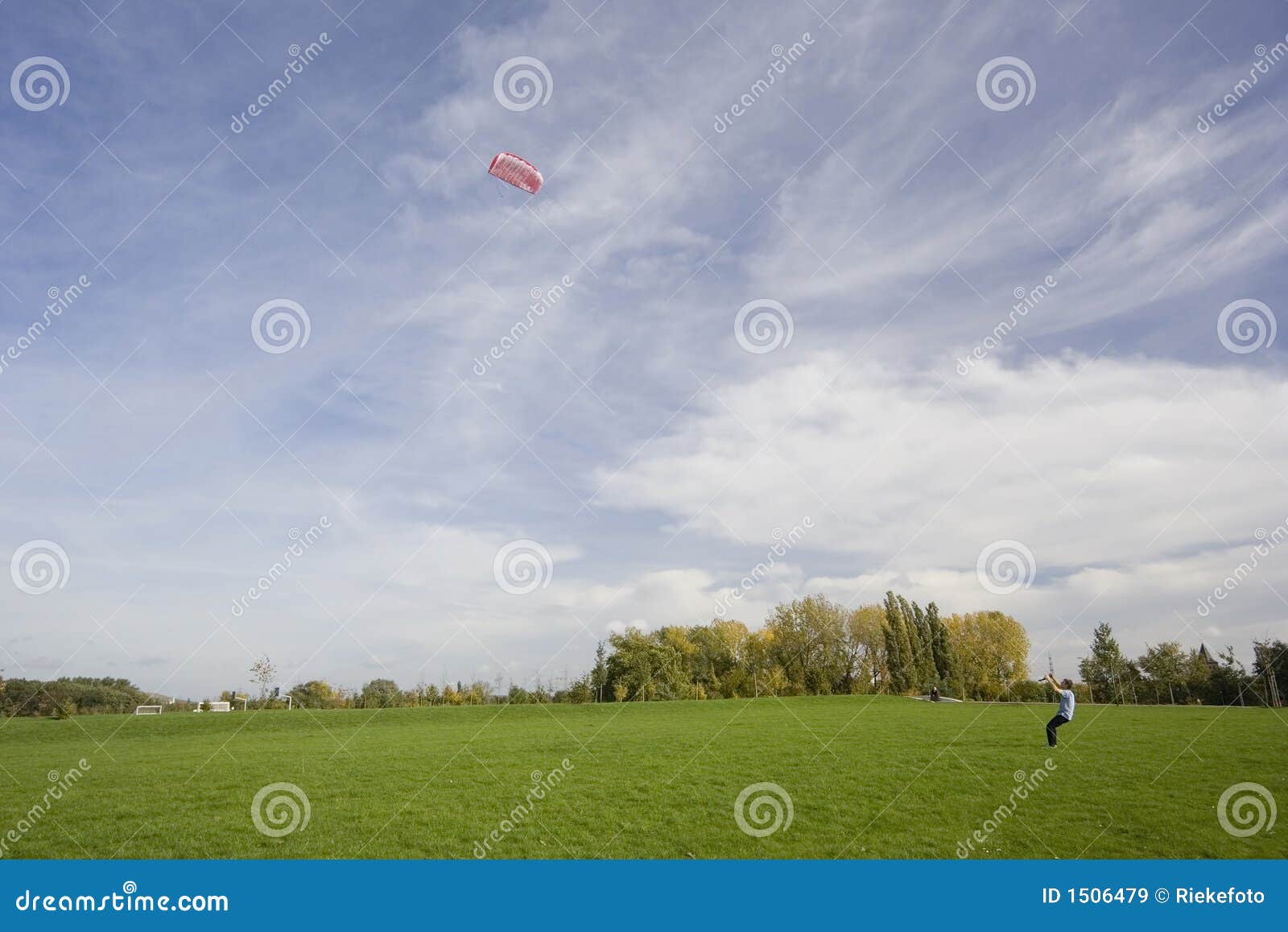 Man flying a power kite stock image. Image of hobby, navigation 1506479