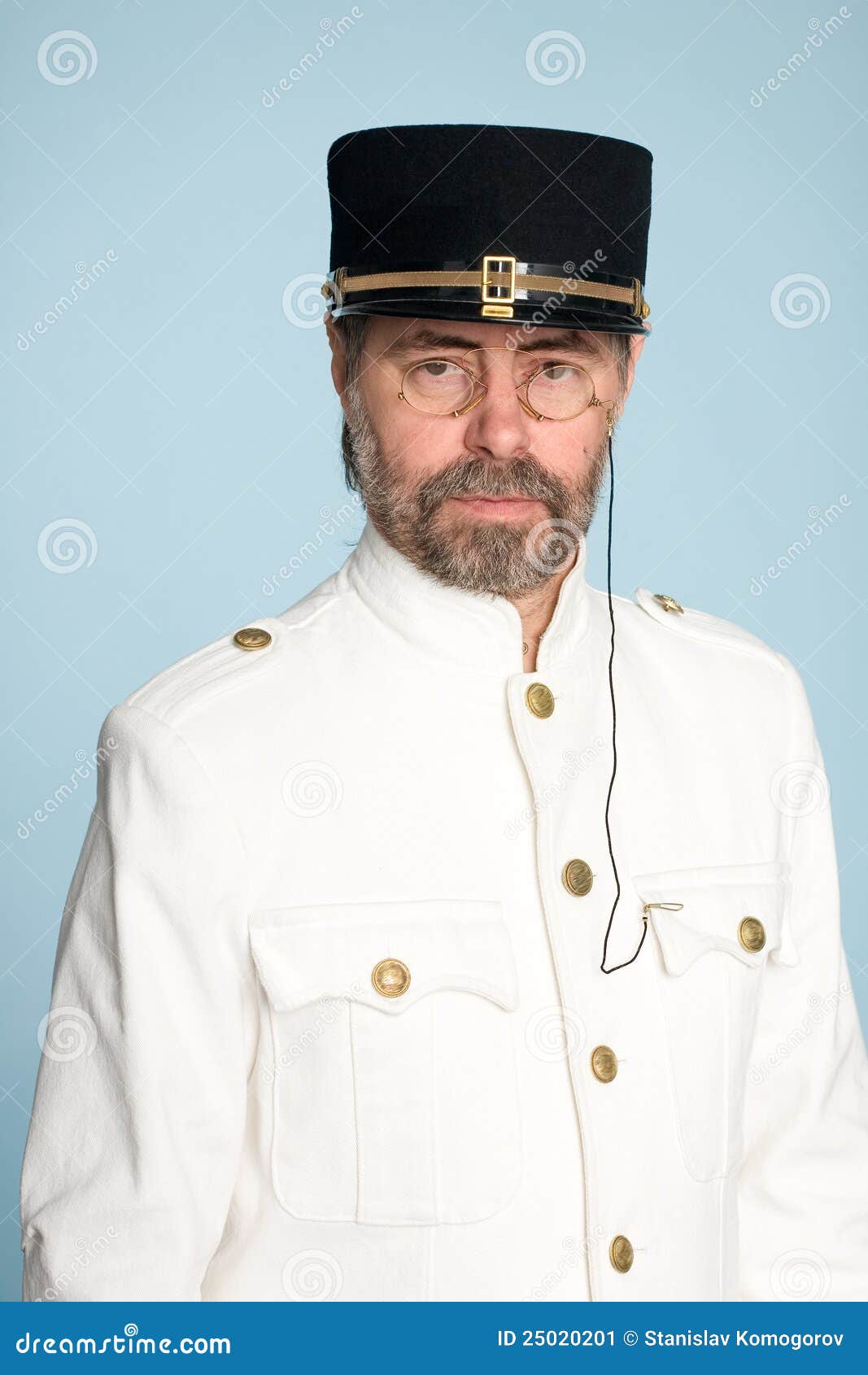 Man in the Form of a Naval Officer Stock Image - Image of colonel, army ...