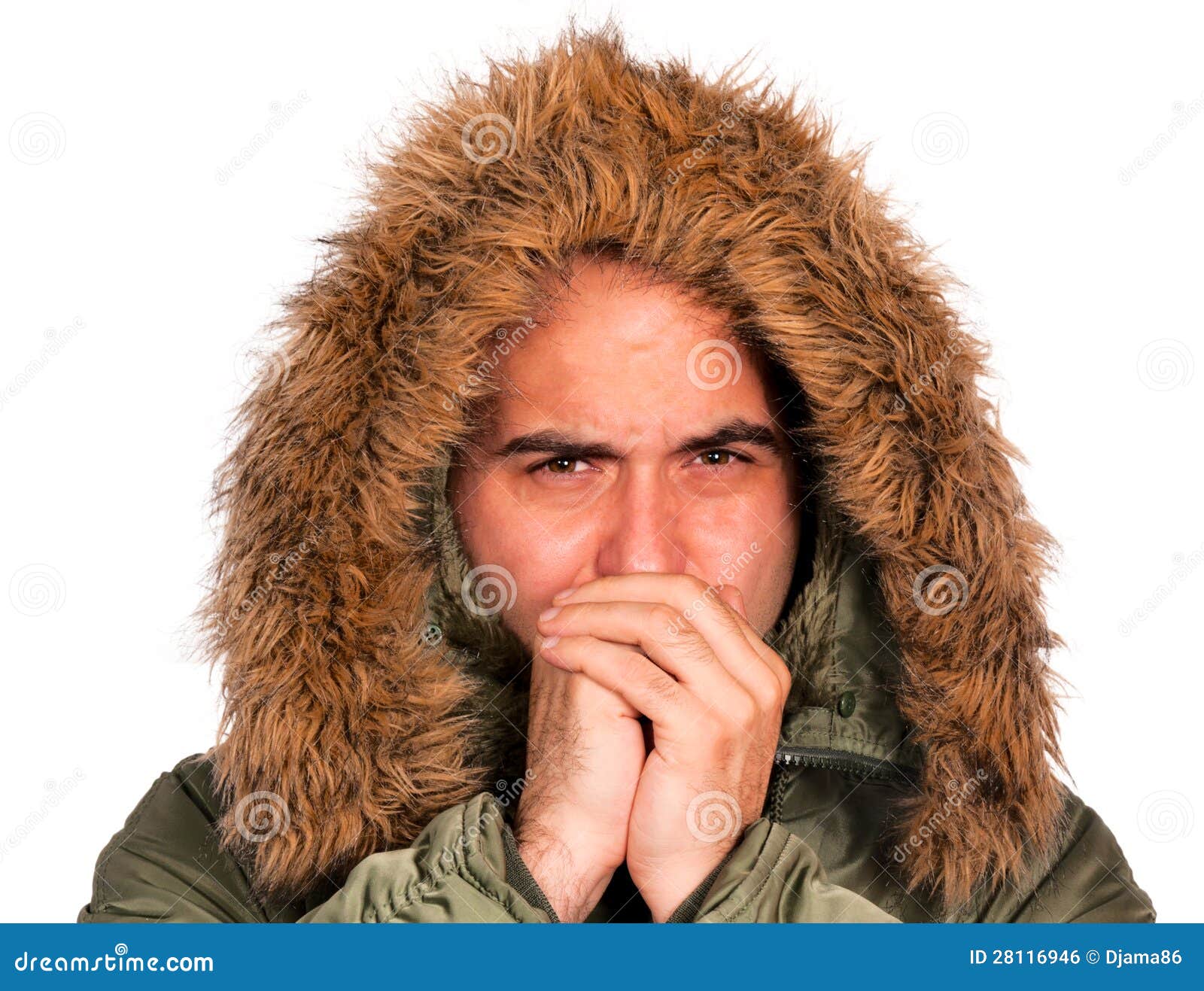 A man freezes stock photo. Image of expression, finger 28116946