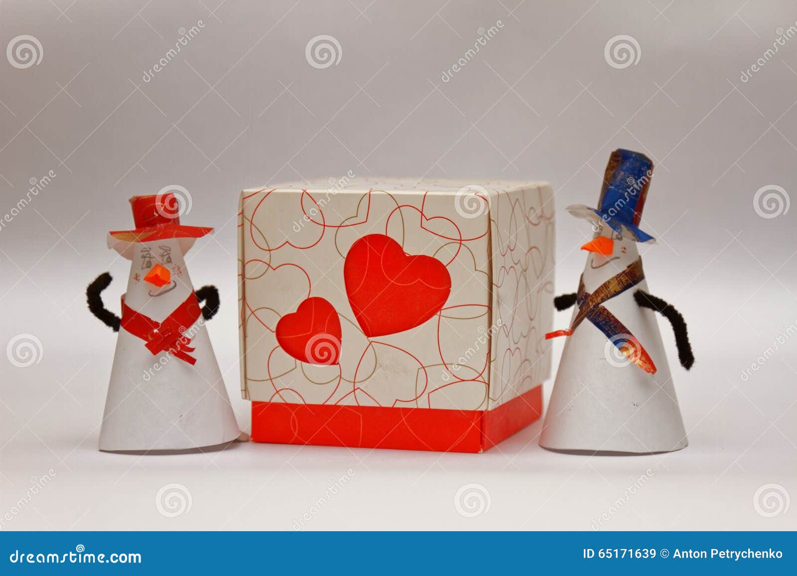 Man gives a box of love stock image. Image of surprise 65171639