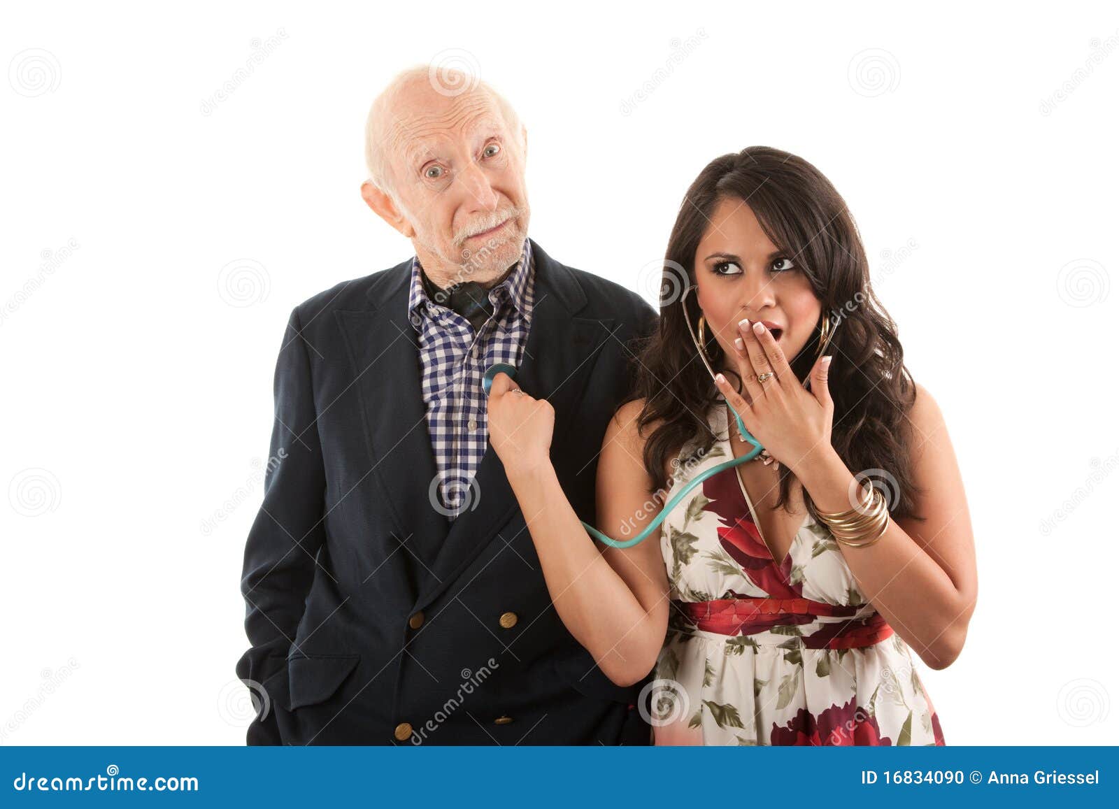 The Gold Digger Shows A Good Gesture Stock Photo - Download Image