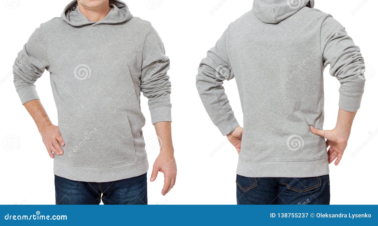 Download Man In Gray Sweatshirt Template Isolated. Male Sweatshirts ...