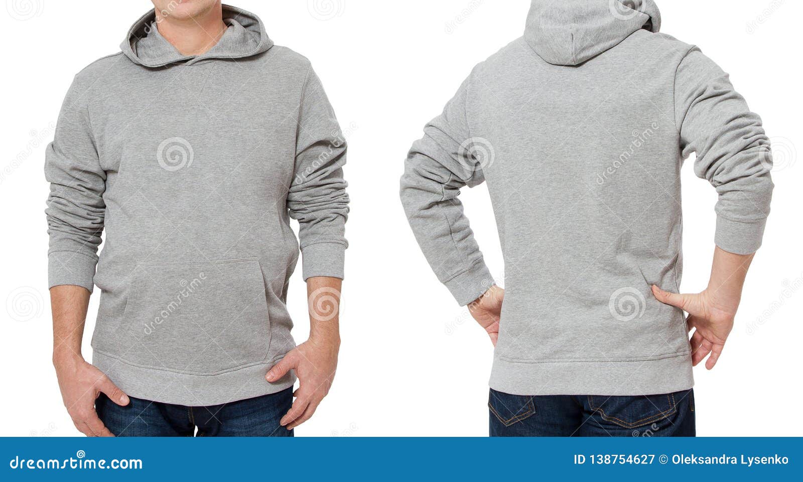 Download Man In Gray Sweatshirt Template Isolated. Male Sweatshirts ...