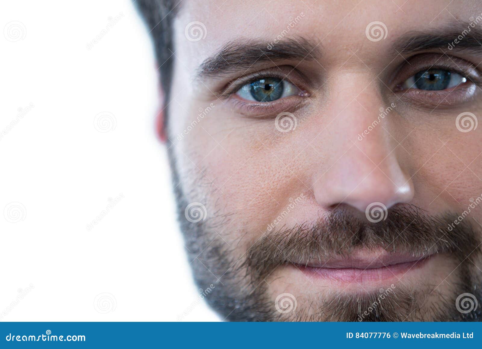 Man with green eyes stock photo. Image of white, green 84077776