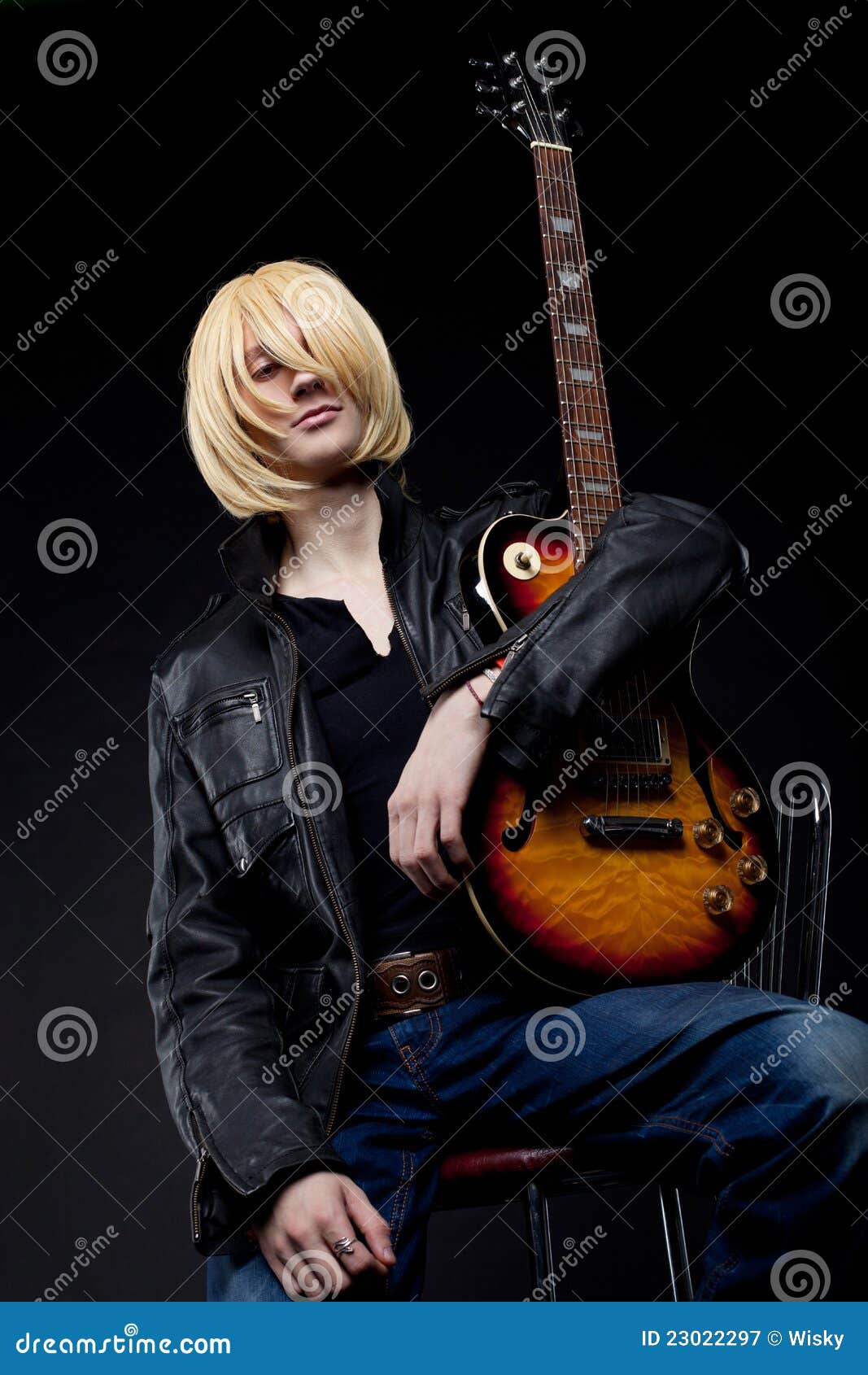 Download Rock Stars Bass Guitar Anime Girl Wallpaper | Wallpapers.com