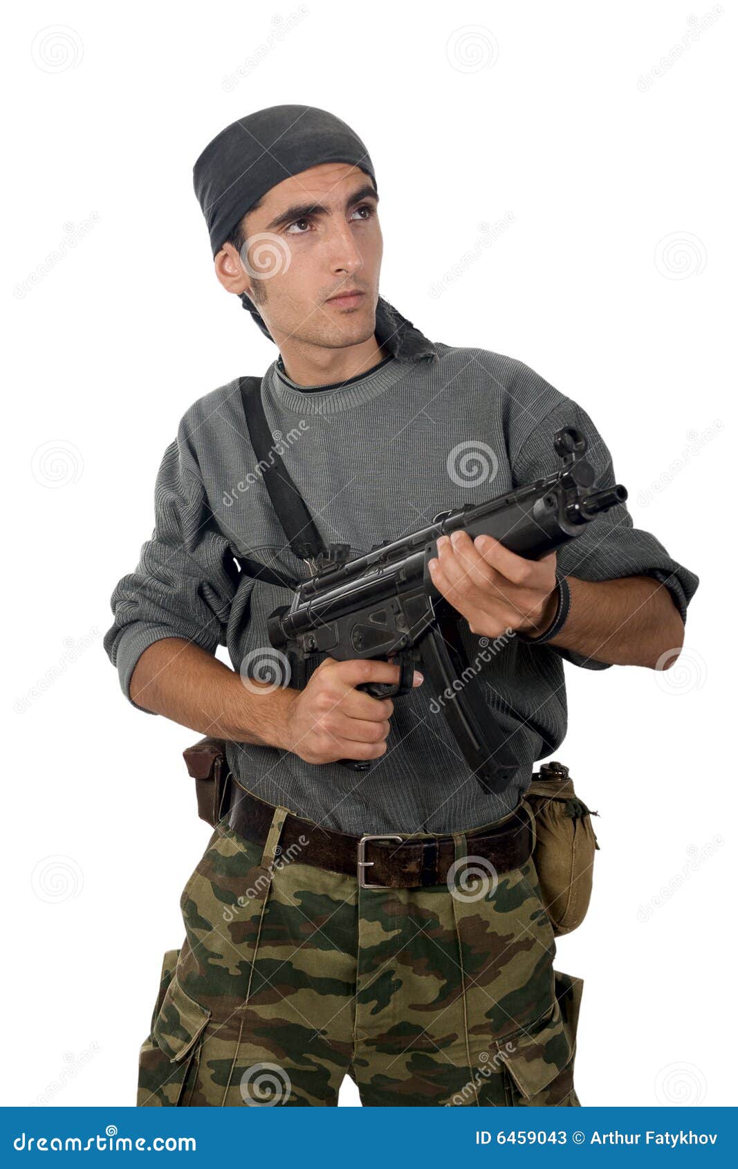 Man with gun. stock image. Image of special, armed, soldiers 6459043