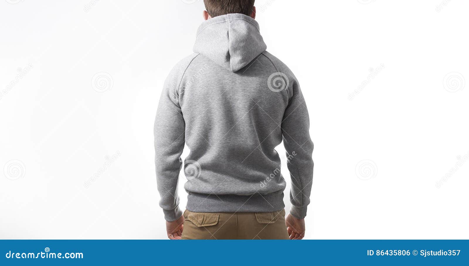 Download Man, Guy In Blank Grey Hoodie, Sweatshirt, Mock Up ...