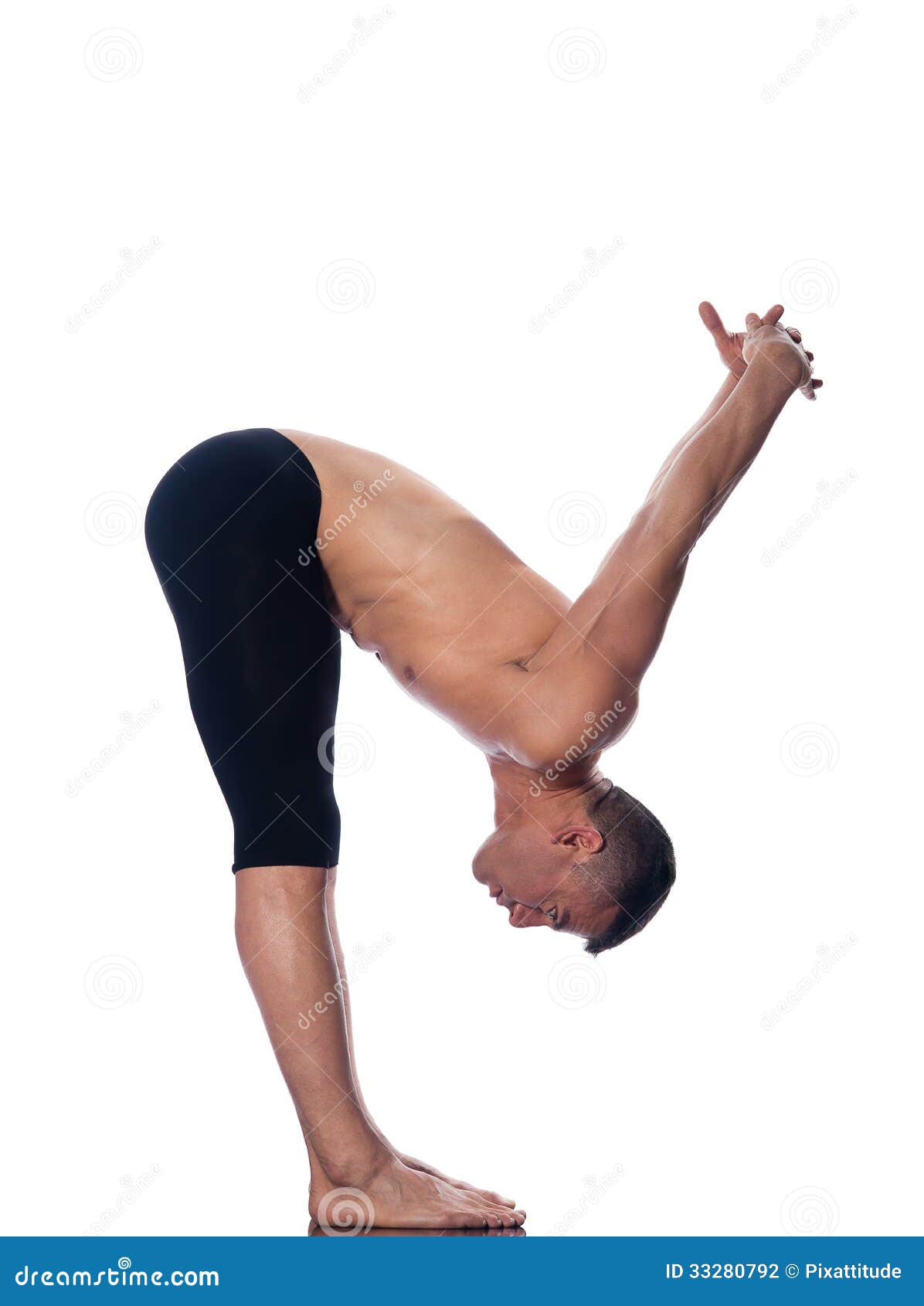 Man Gymnastic Stretching Posture Stock Photography - Image: 33280792