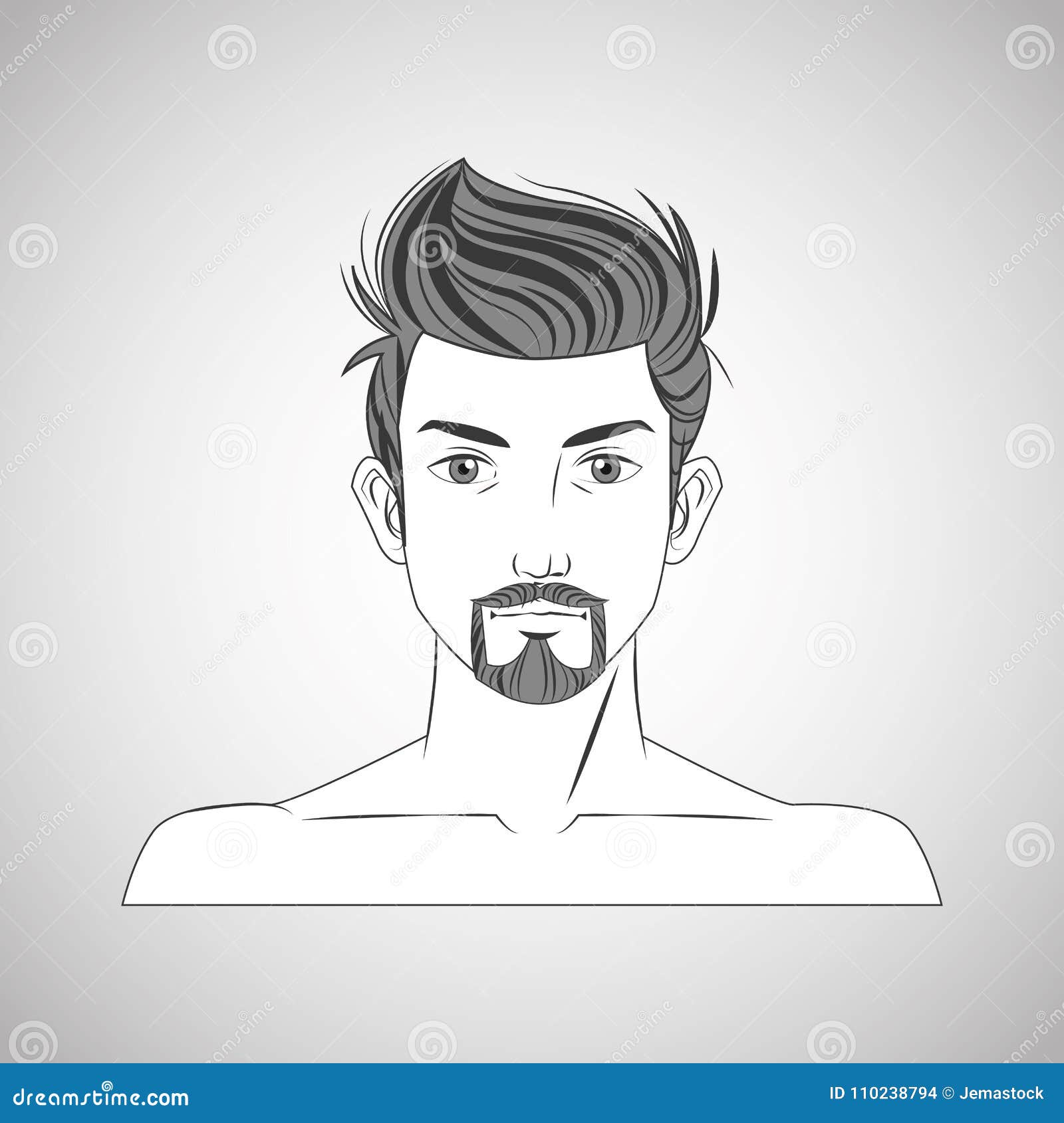 Man and hair style design stock vector. Illustration of executive - 110238794 Man and hair style design stock vector. Illustration of executive - 110238794