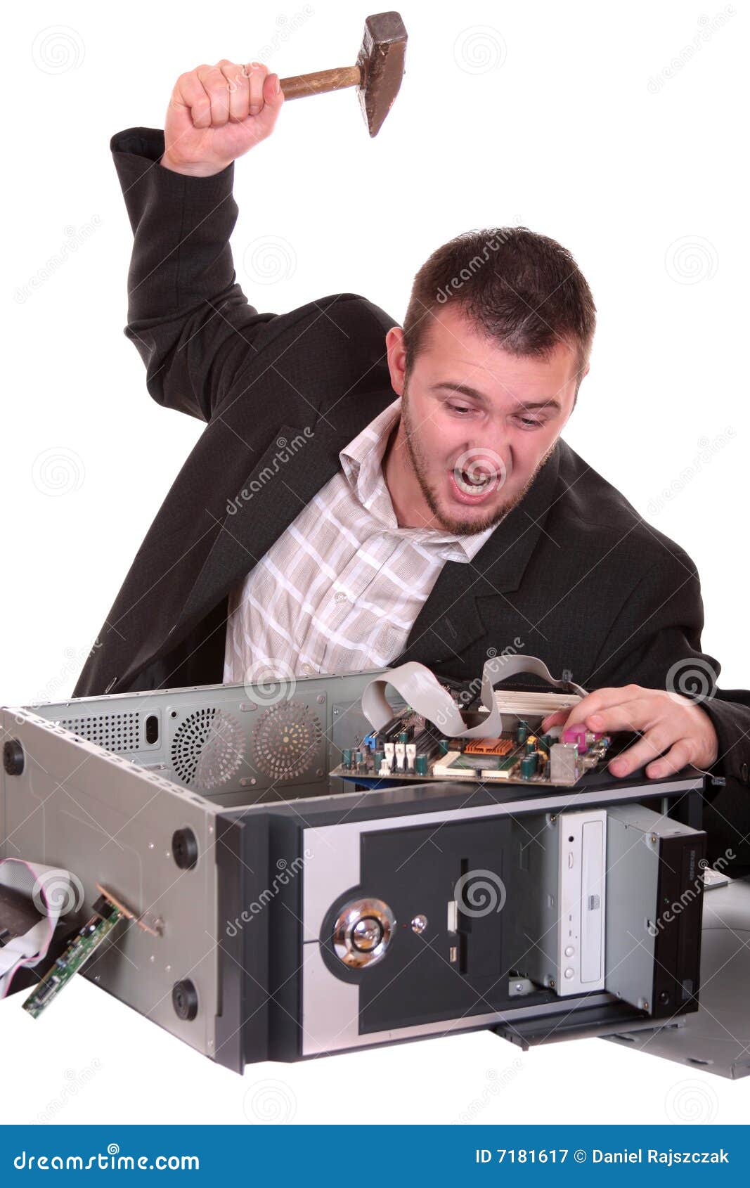 The man with the hammer stock image. Image of busy, repairman - 7181617