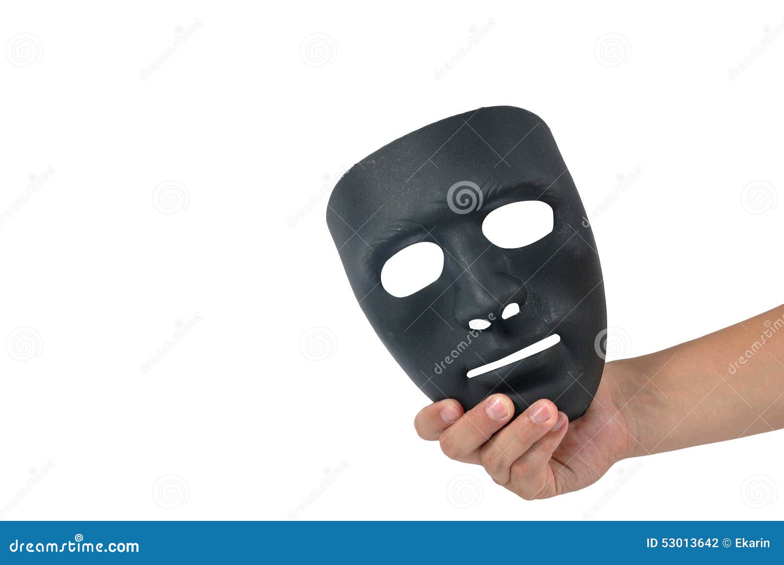 Man Hand Holding Black Mask, Human Behaviour Stock Photo Image 53013642