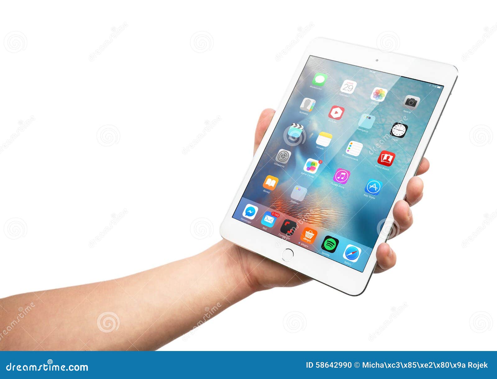 Man Hand Holding the IPad Mini 3 Retina Editorial Image Image of