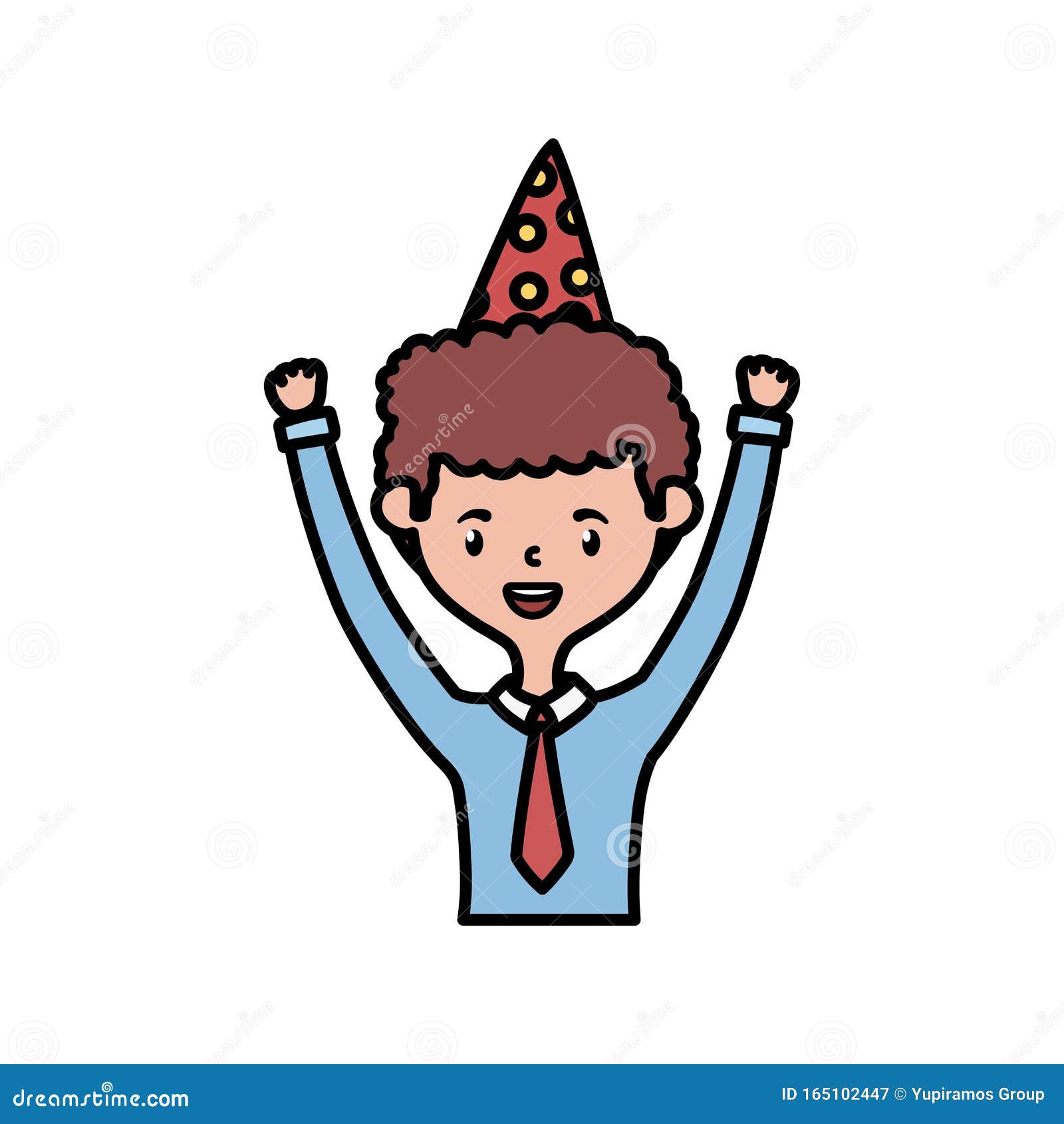 Download Man With Happy Birthday Hat Vector Design Stock Vector - Illustration of celebrate, decorated ...