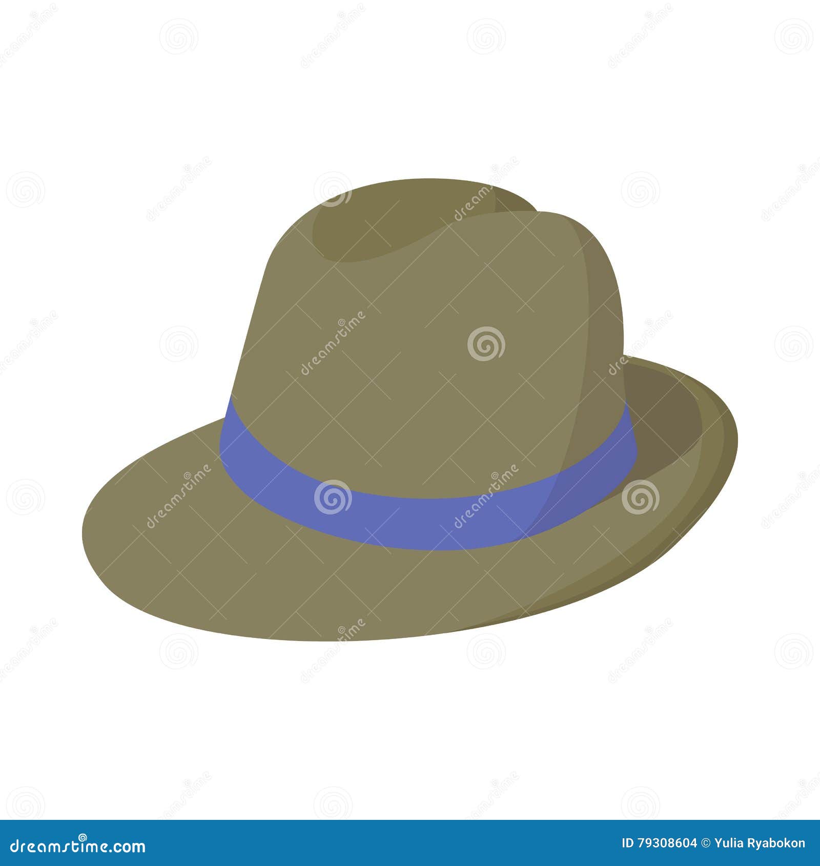 Man Hat Icon, Cartoon Style Stock Vector - Illustration of lord