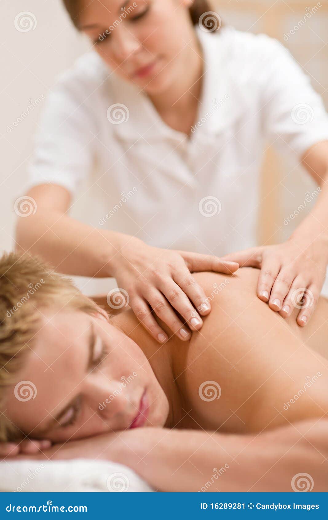 A Man Having a Back Massage · Free Stock Photo