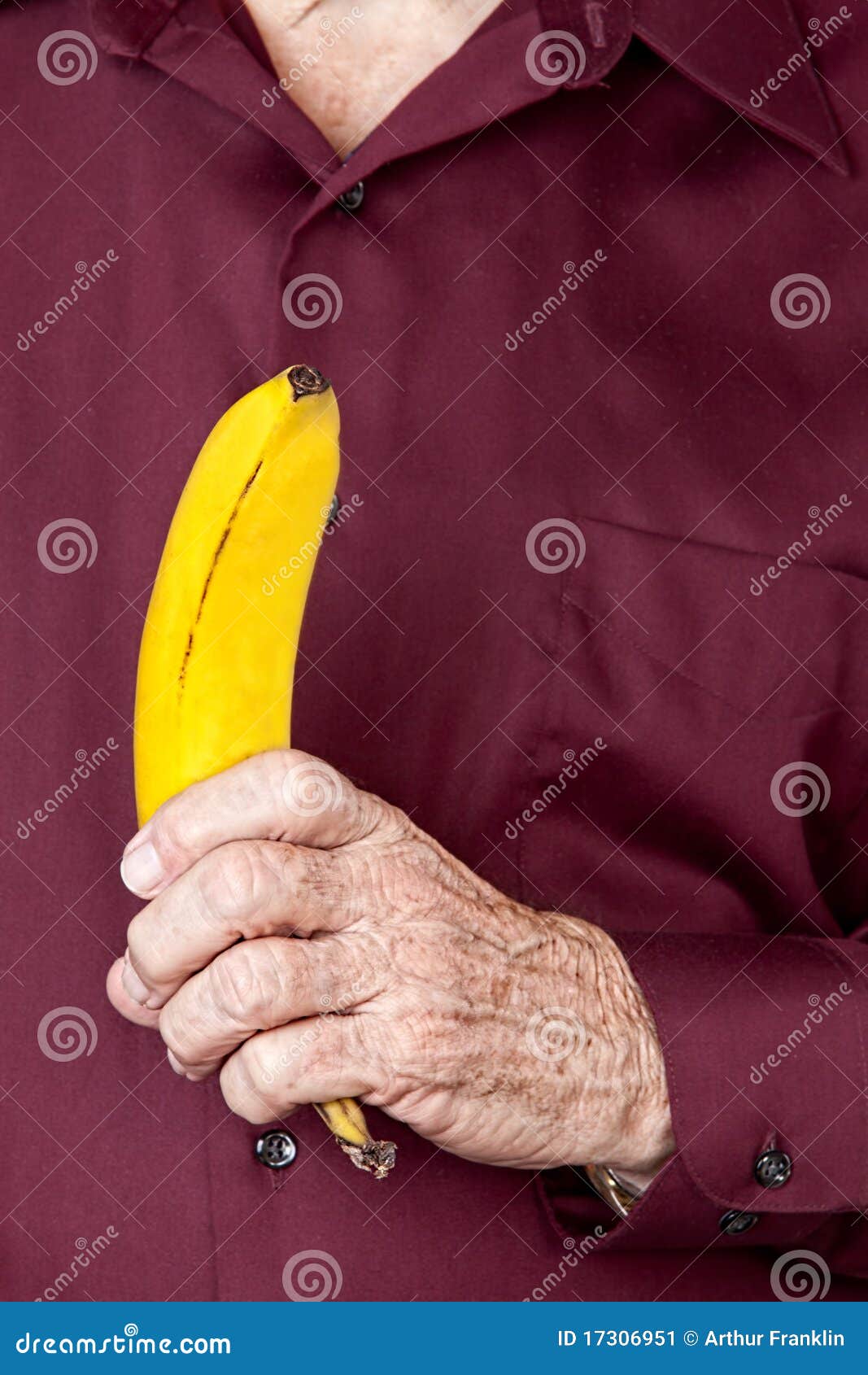 Man holding banana stock image. Image of single, person 17306951