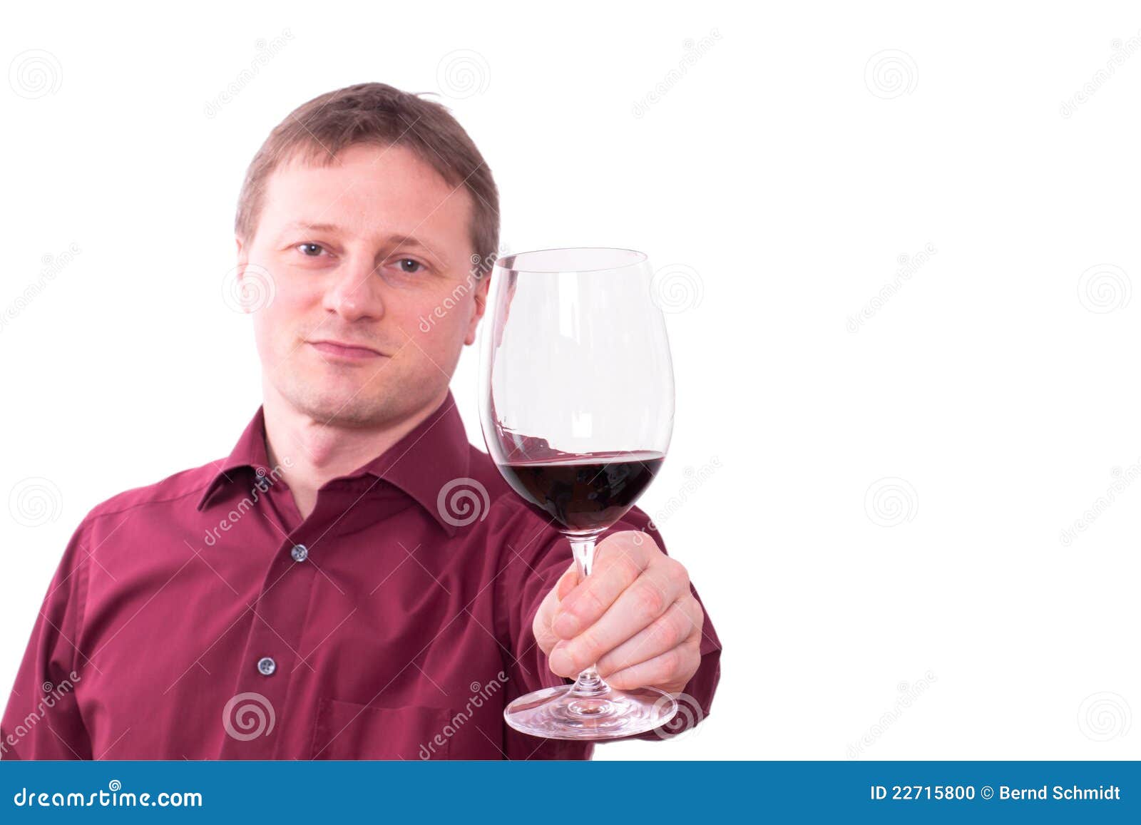 Man Is Holding A Glass Of Red Wine Stock Photo Image 22715800