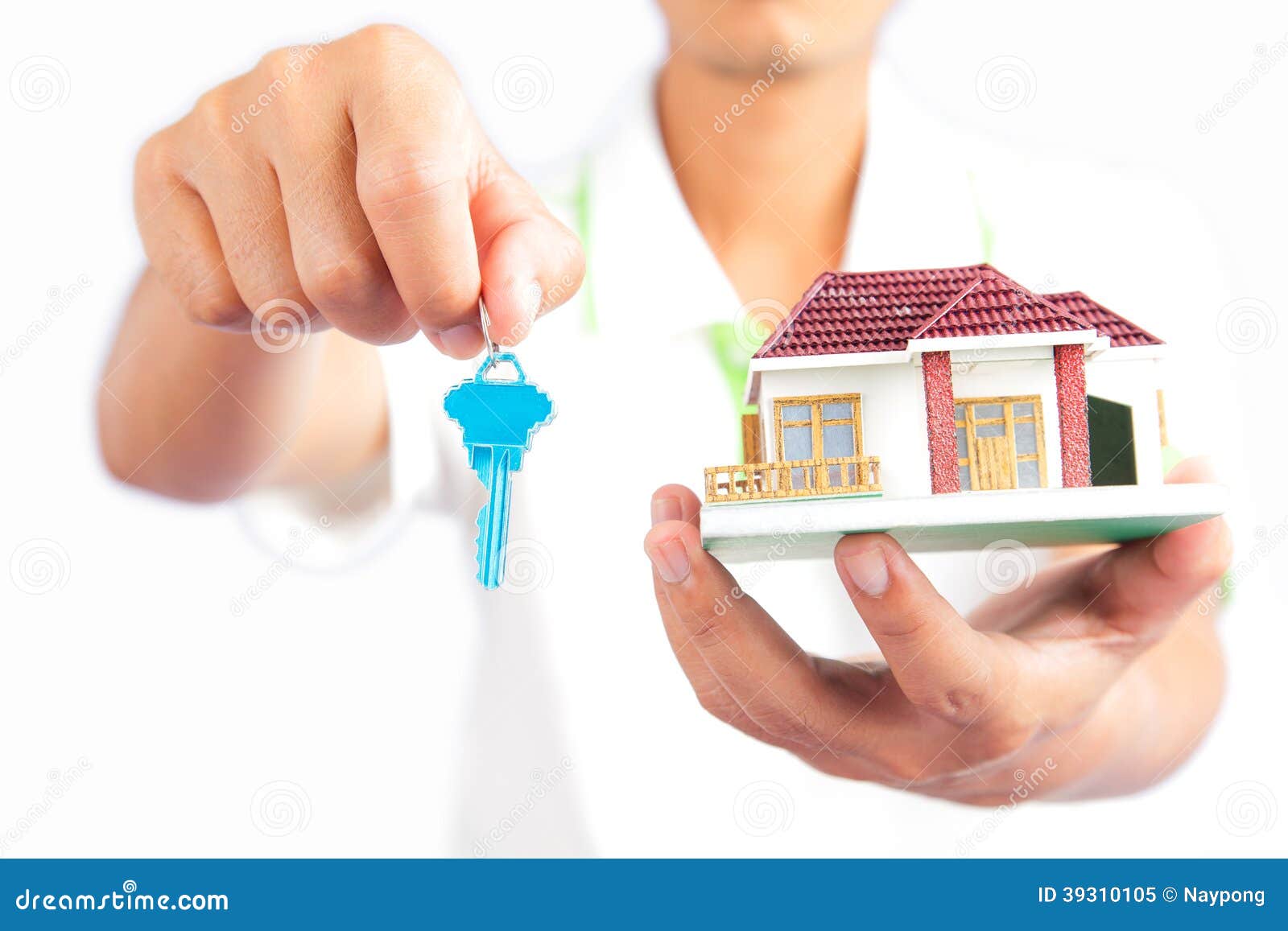 Man holding house key stock image. Image of ownership - 39310105