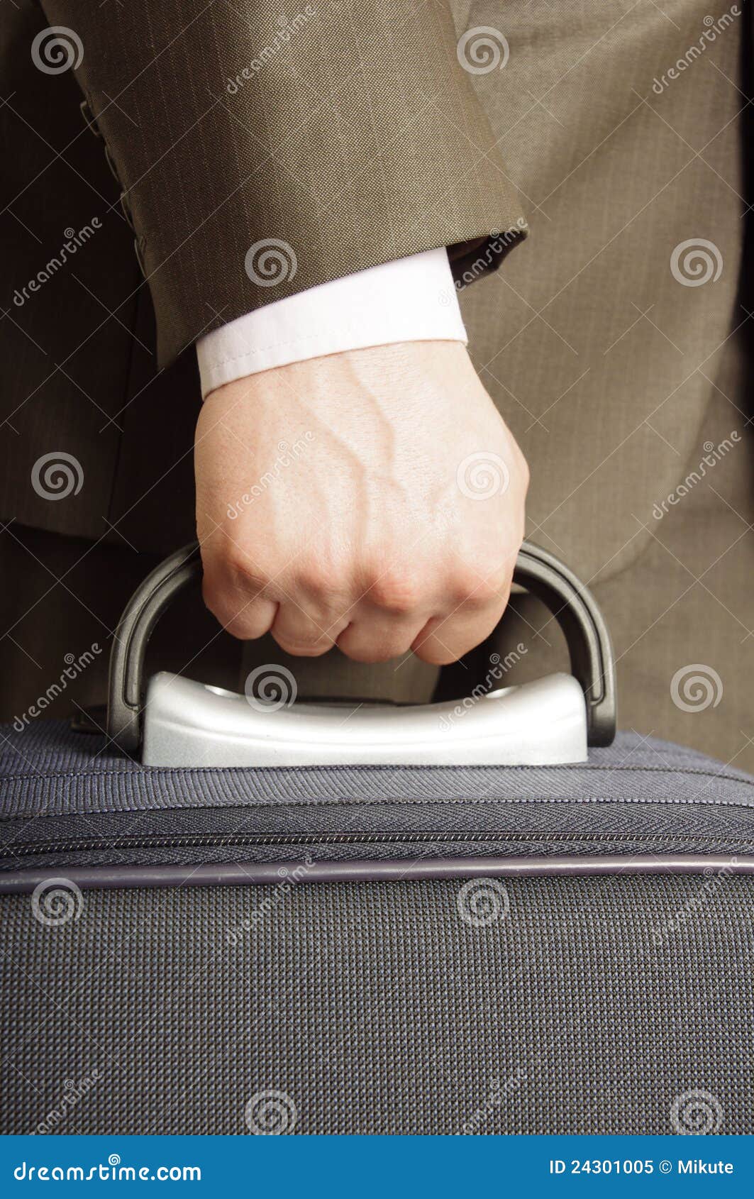 Man holding luggage stock image. Image of holiday, corporate 24301005