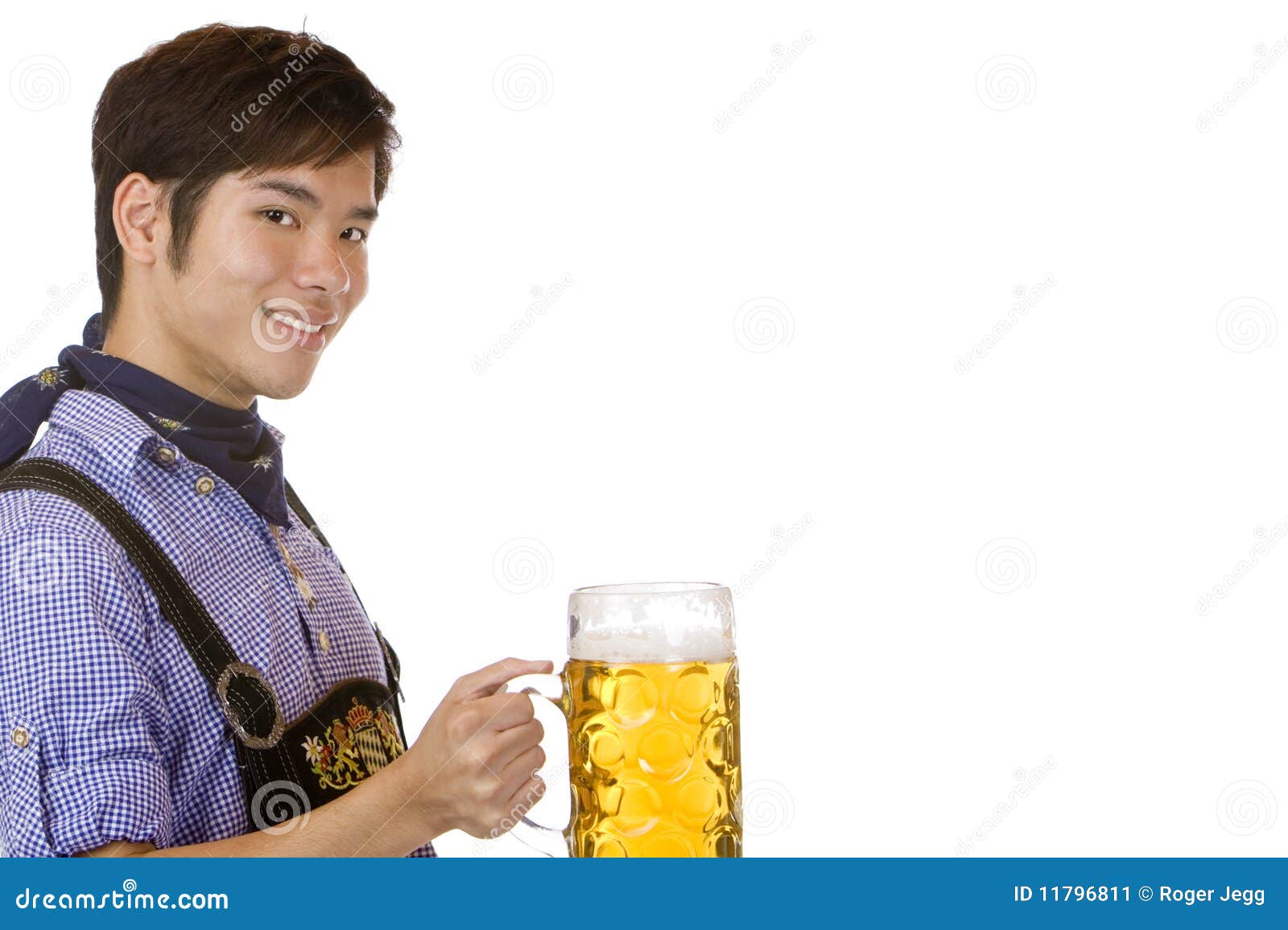 Man Holding Oktoberfest Beer Stein (Mass) Stock Image Image of
