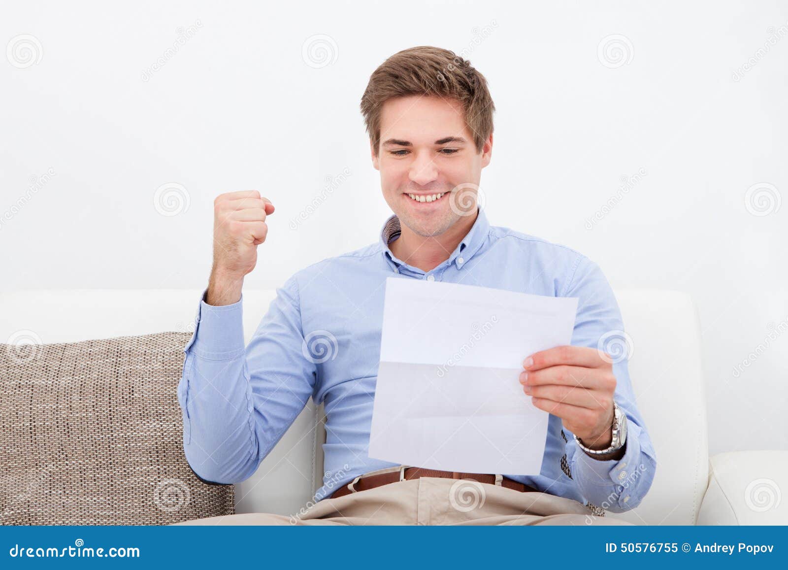 Man holding paper stock image. Image of office, entrepreneur 50576755