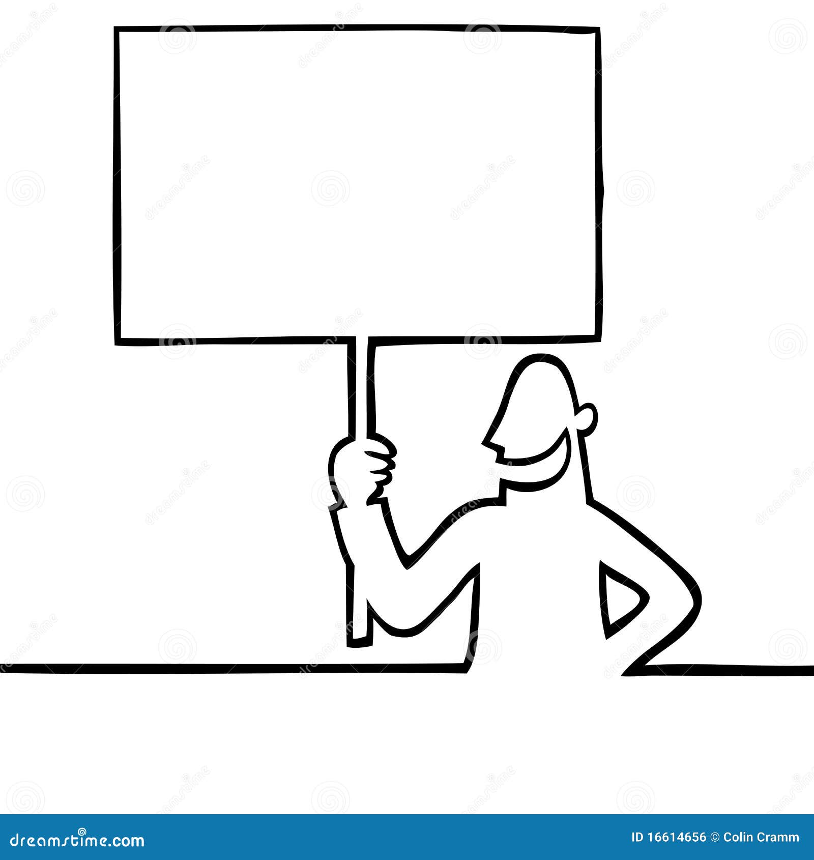 clipart man holding sign - photo #21