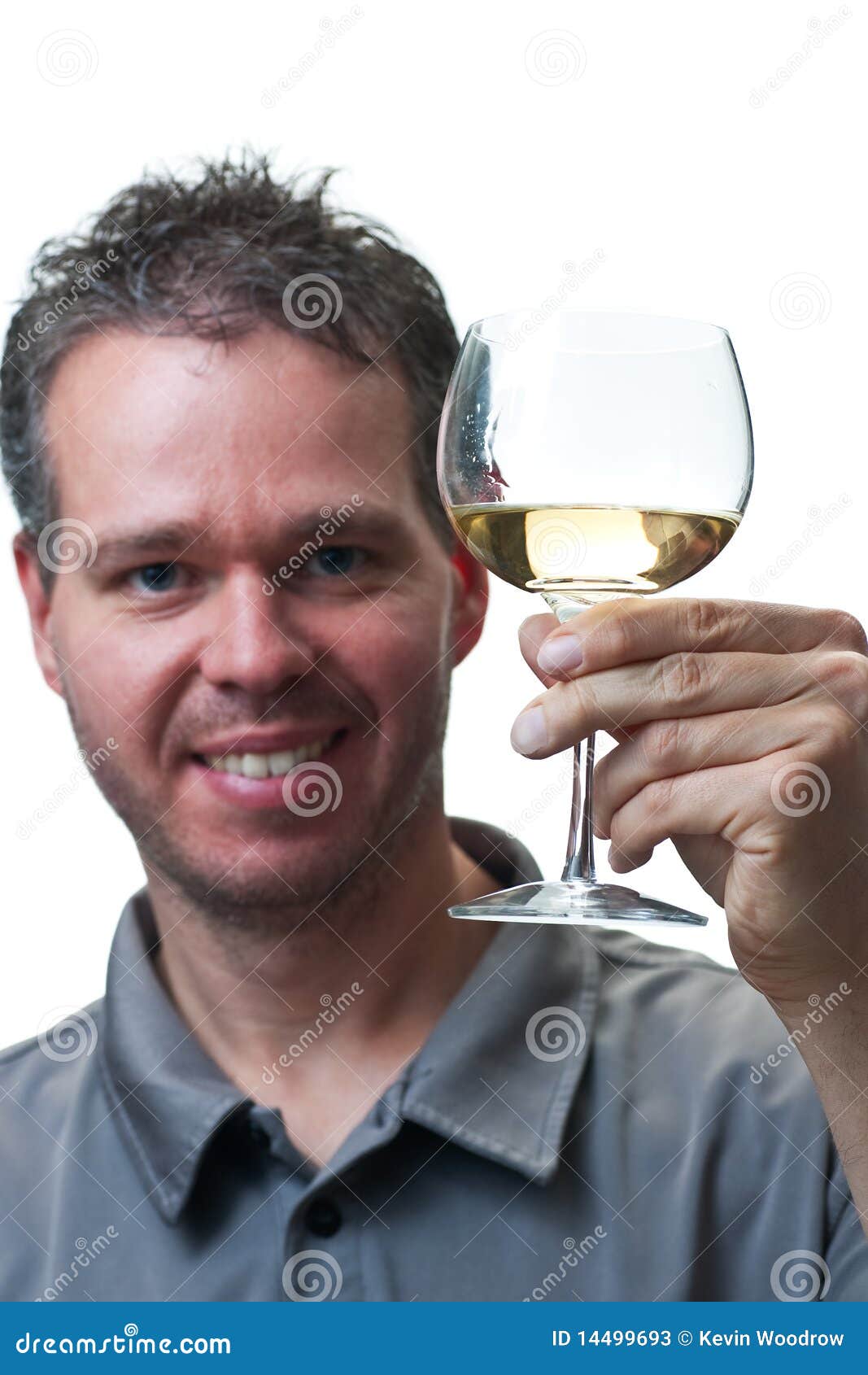 Man Holding Wine Glass, Isolated on White Stock Image Image of shaven