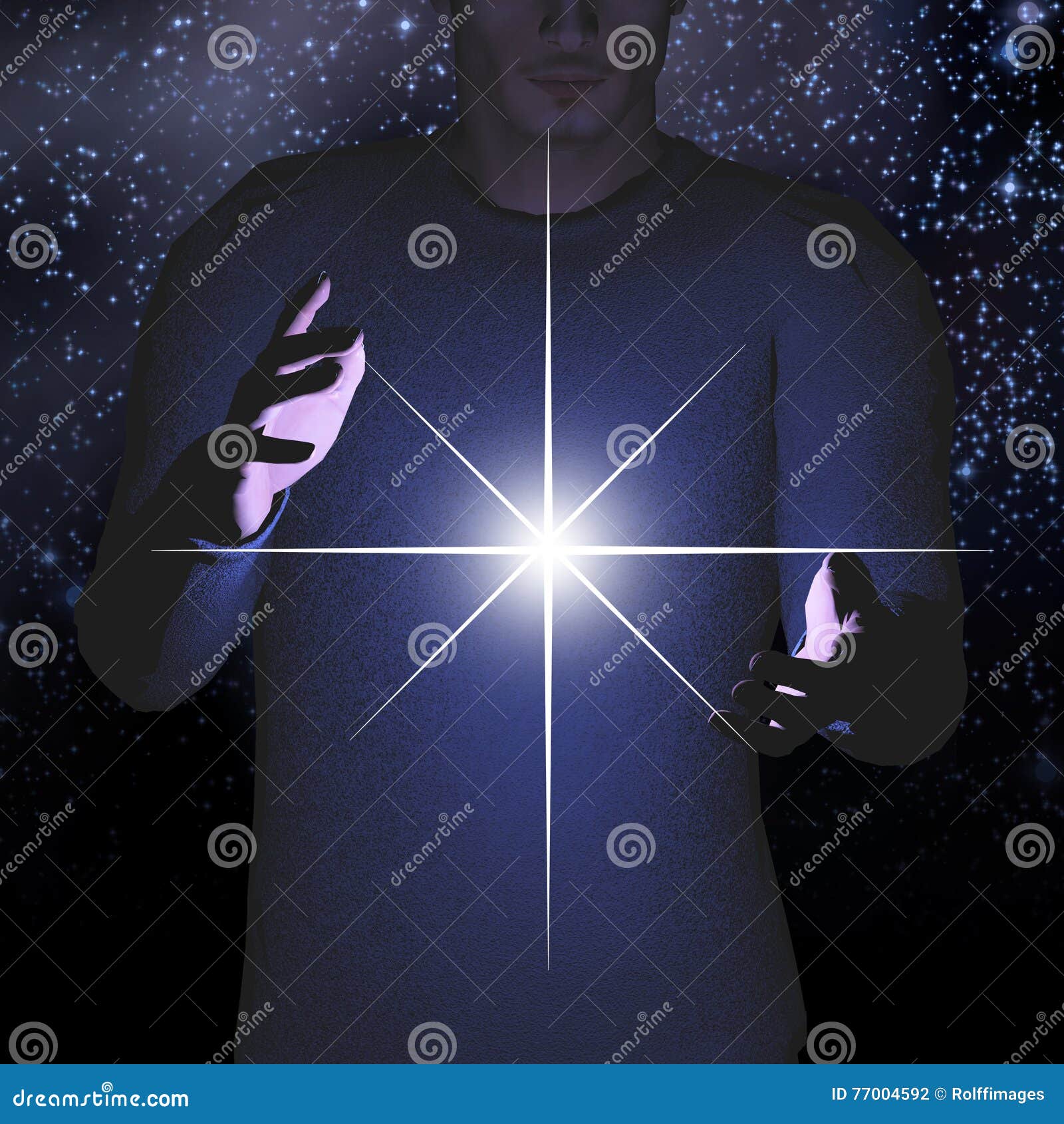 Man Holds Energy between Hands Stock Illustration Illustration of backdrop, background 77004592