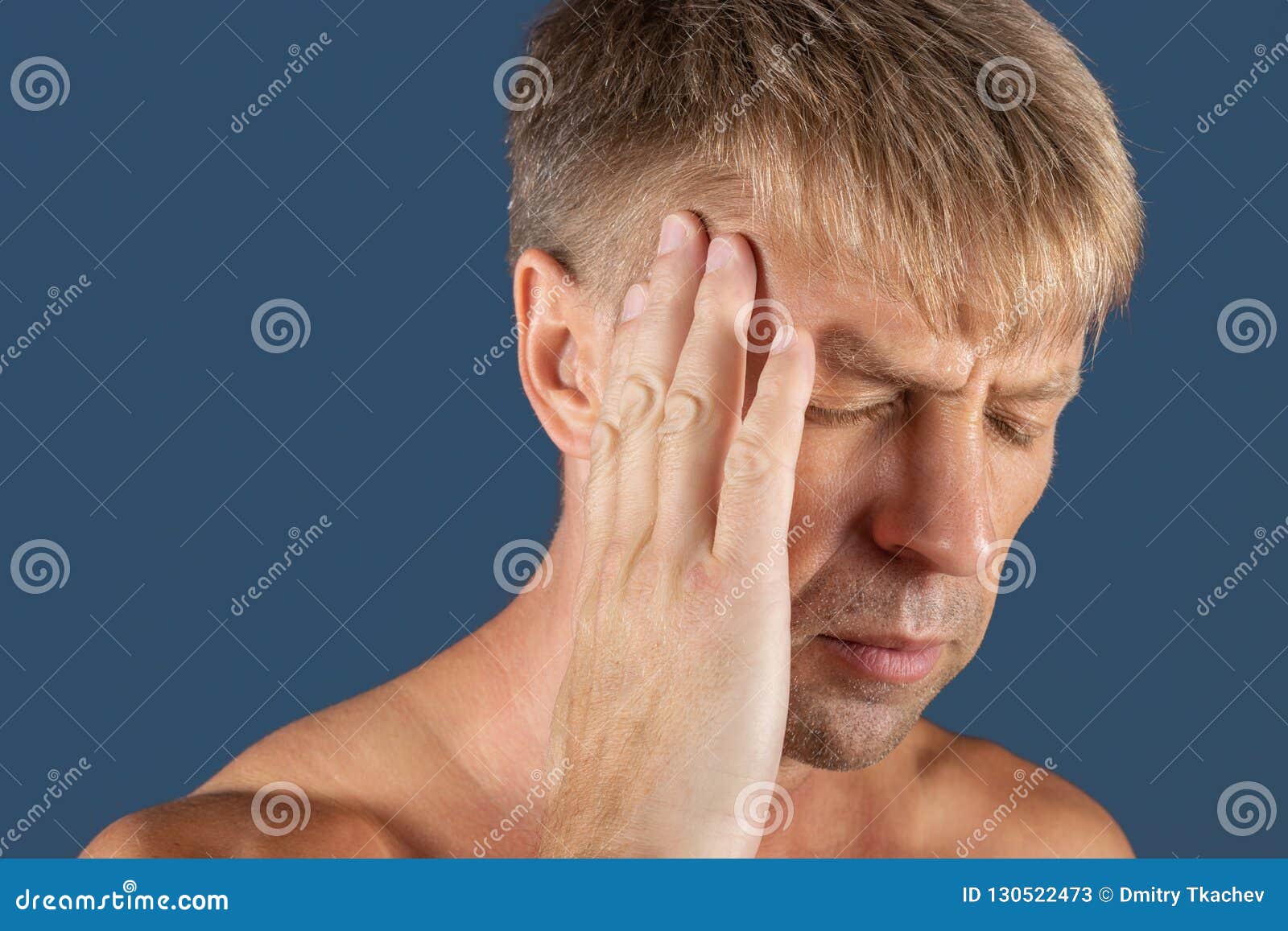 a man holds his
