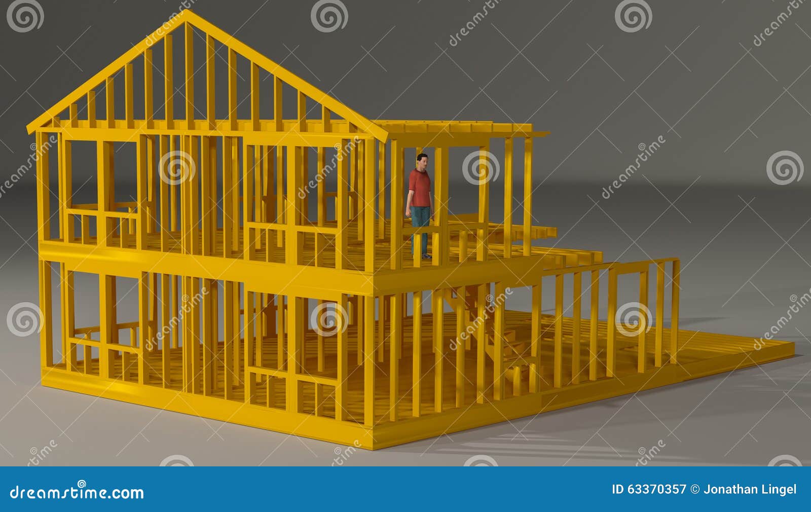 House, Frame Vector Illustration 48798406